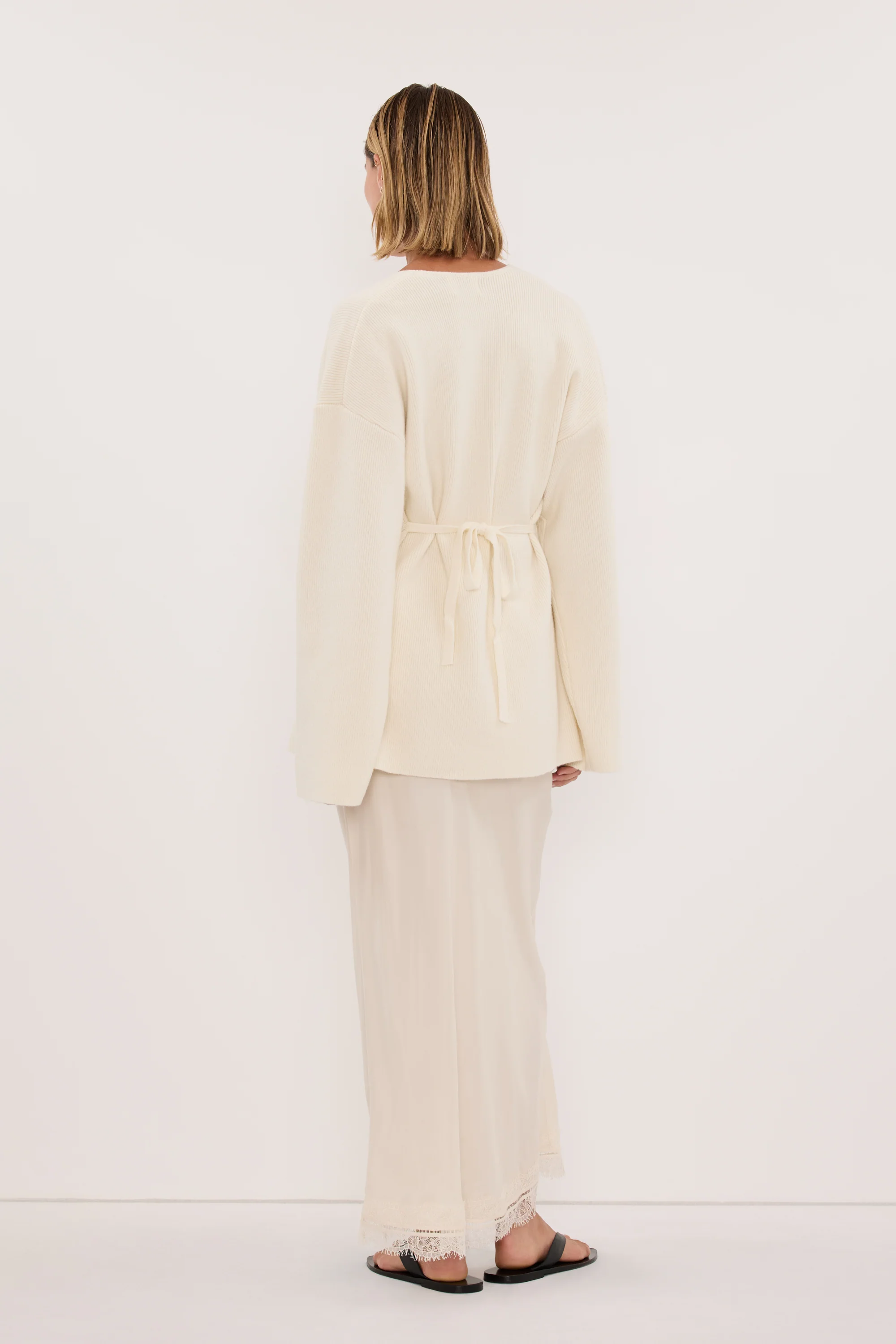 SCOUT CREAM LONG SLEEVE KNIT TOP - Image 3