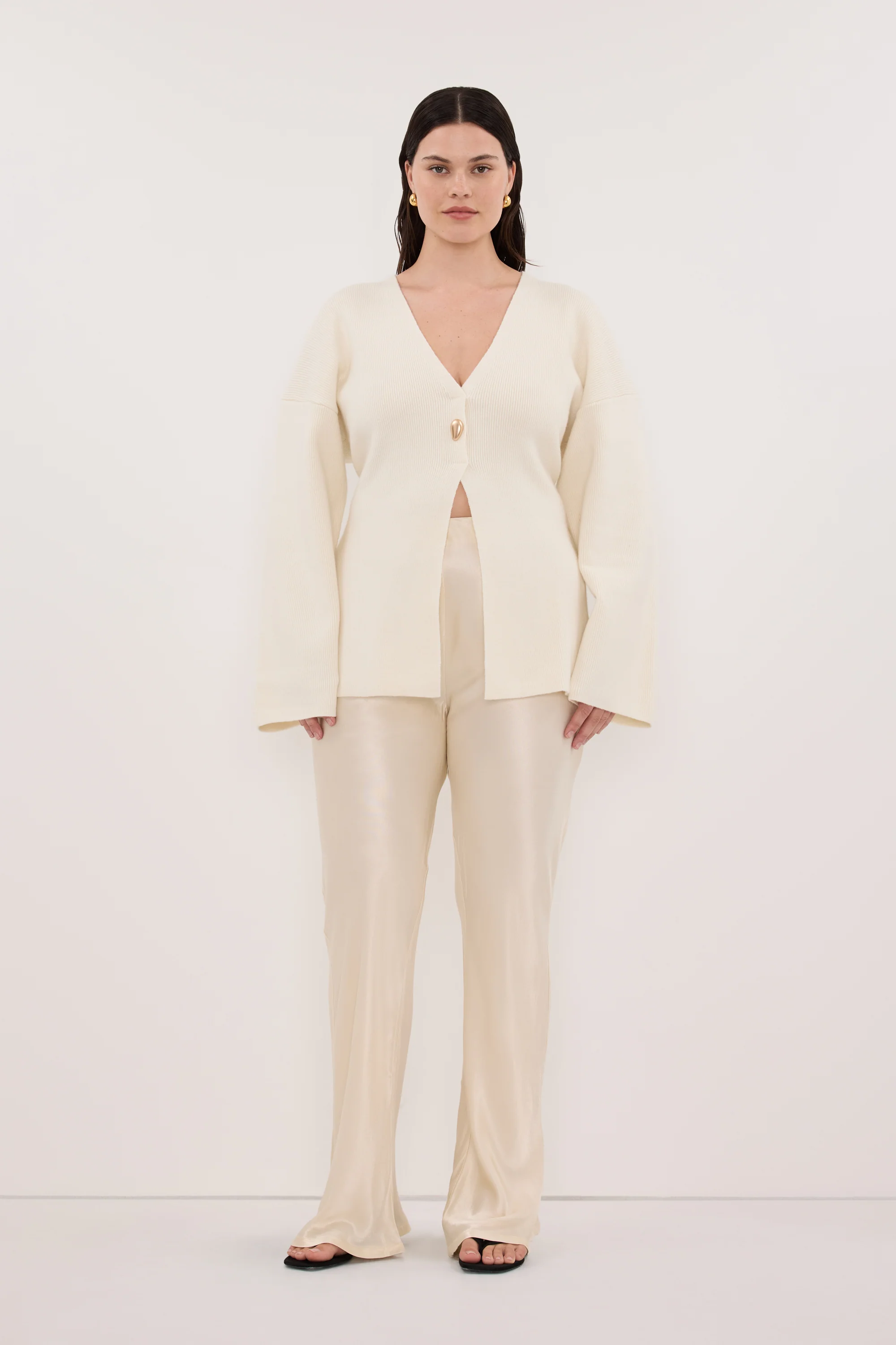 SCOUT CREAM LONG SLEEVE KNIT TOP - Image 6