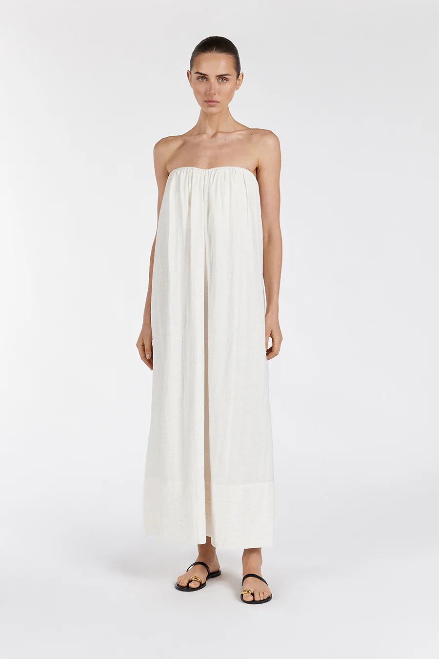 SHANIYA CREAM MARLE MIDI DRESS - Image 6