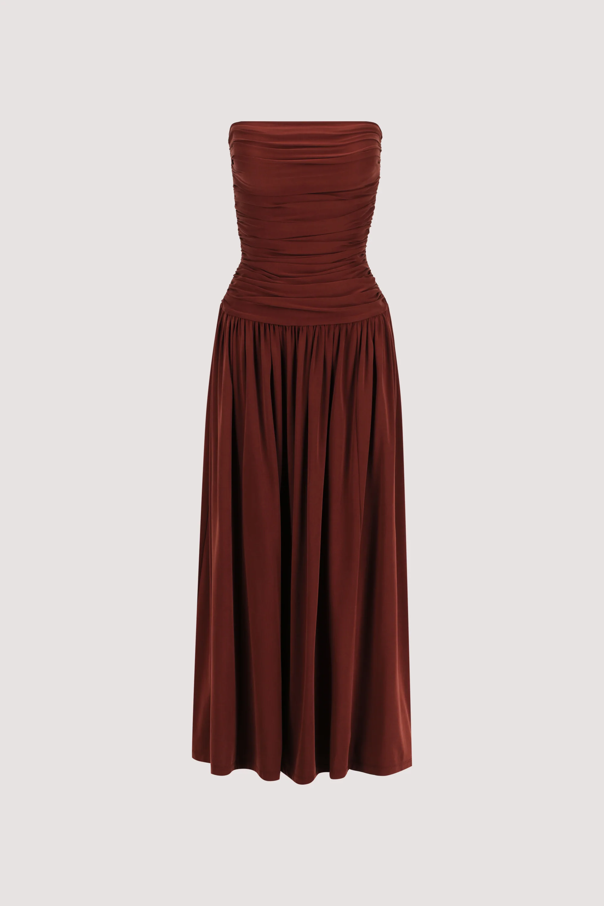 SHARI SAHARA STRAPLESS BANDEAU MIDI DRESS - Image 6