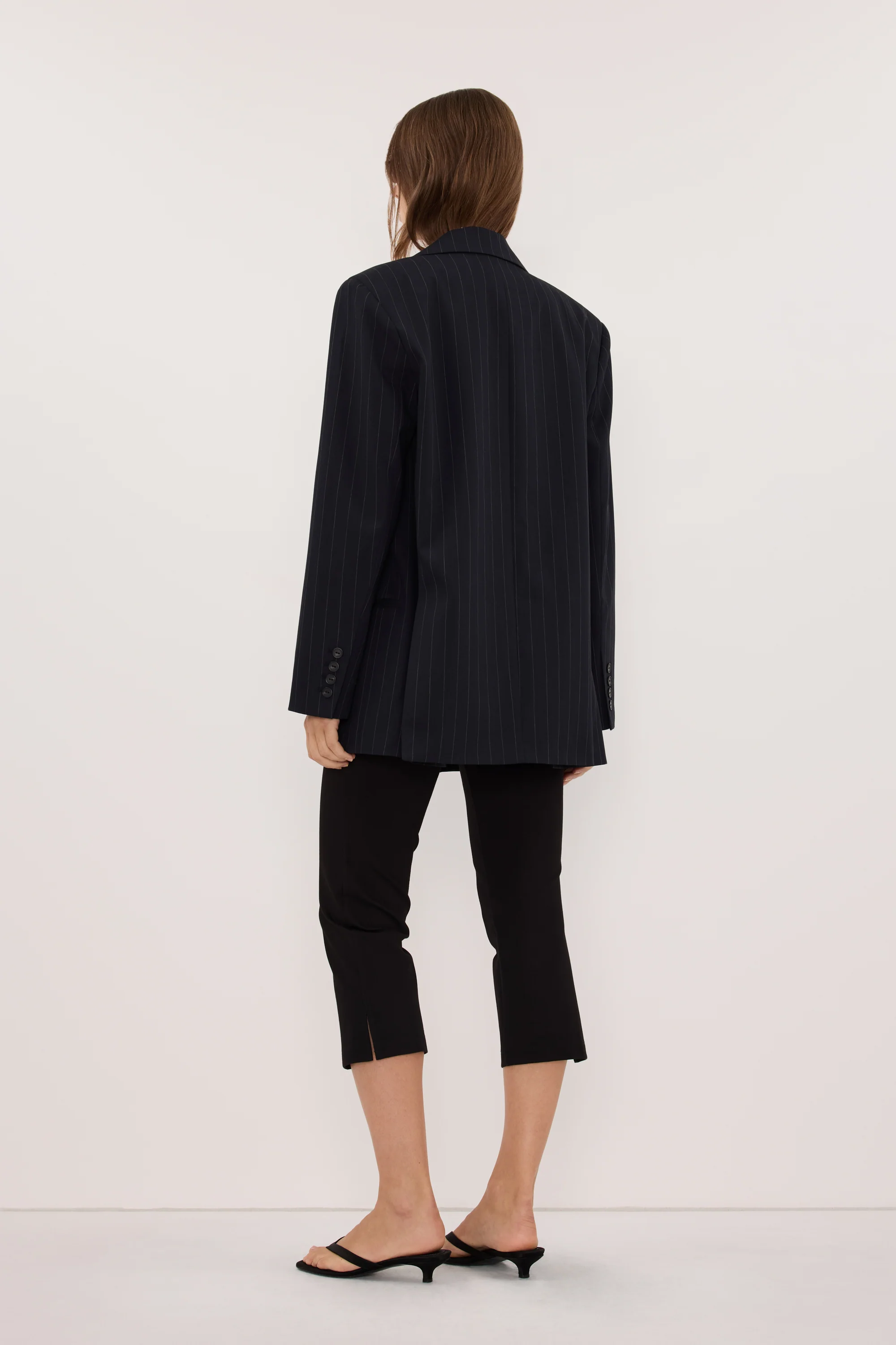 SIAN INK PINSTRIPE OVERSIZED BLAZER - Image 5