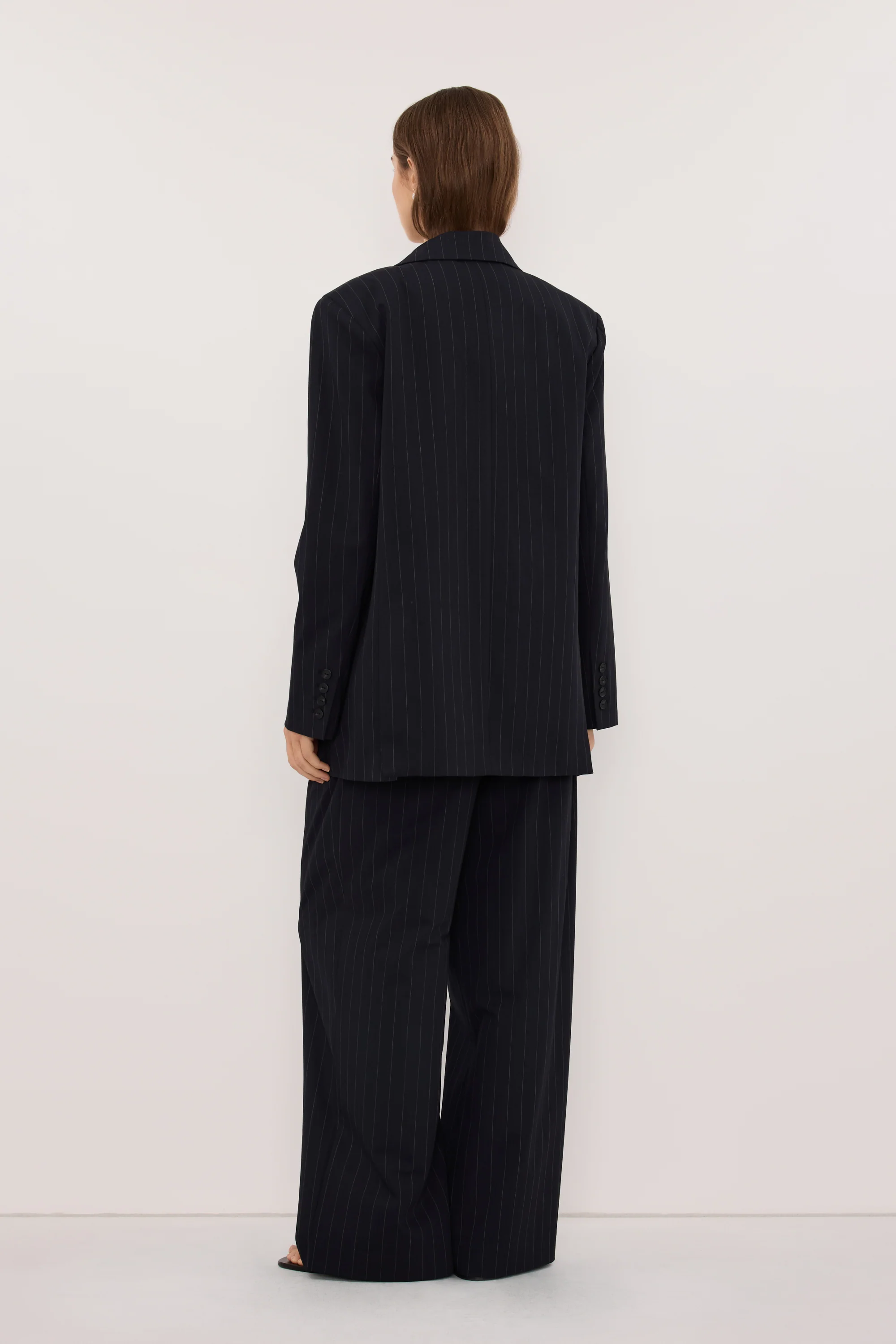 SIAN INK PINSTRIPE OVERSIZED BLAZER - Image 8