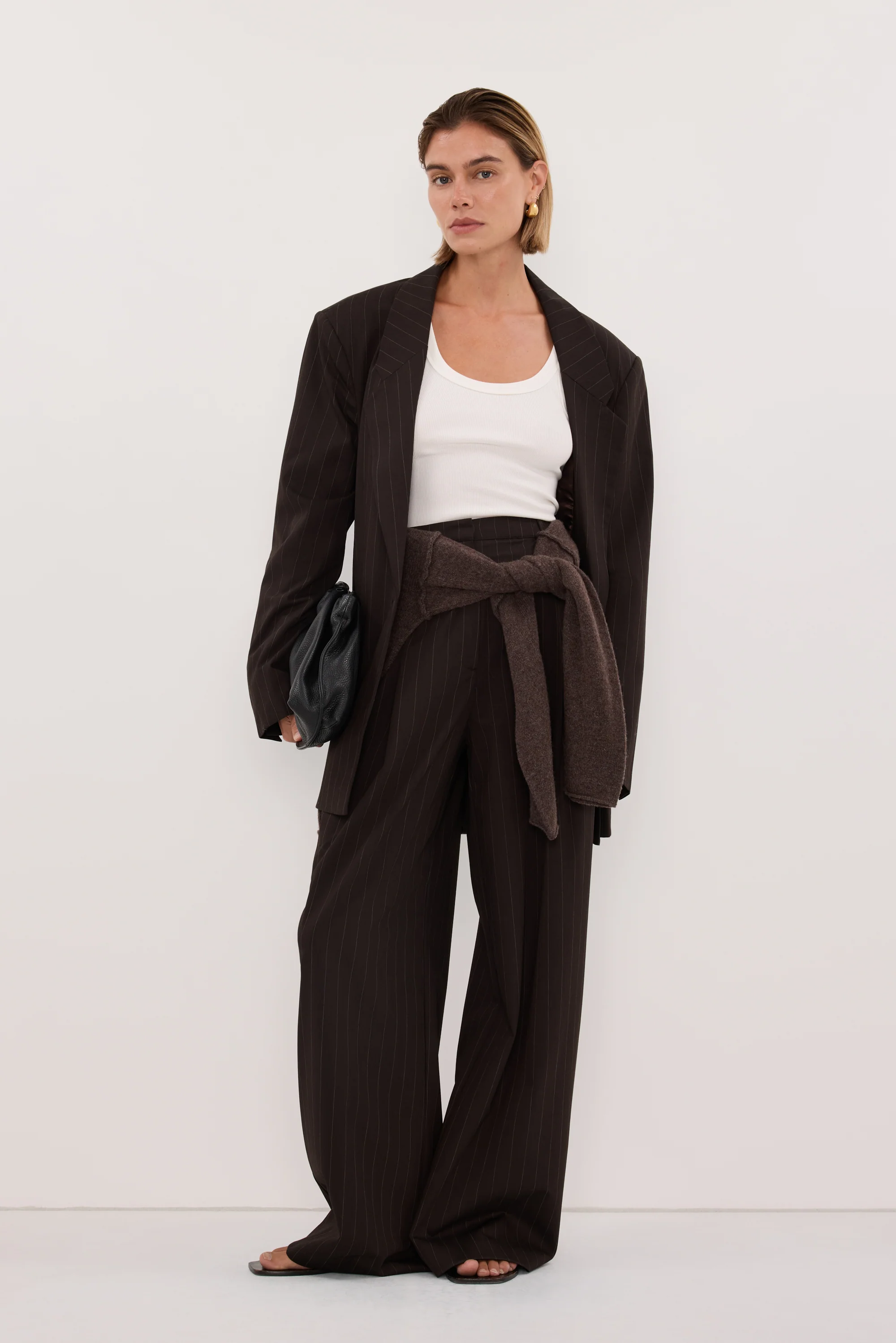 SIAN PEAT CHOC TAILORED WIDE PANT - Image 7