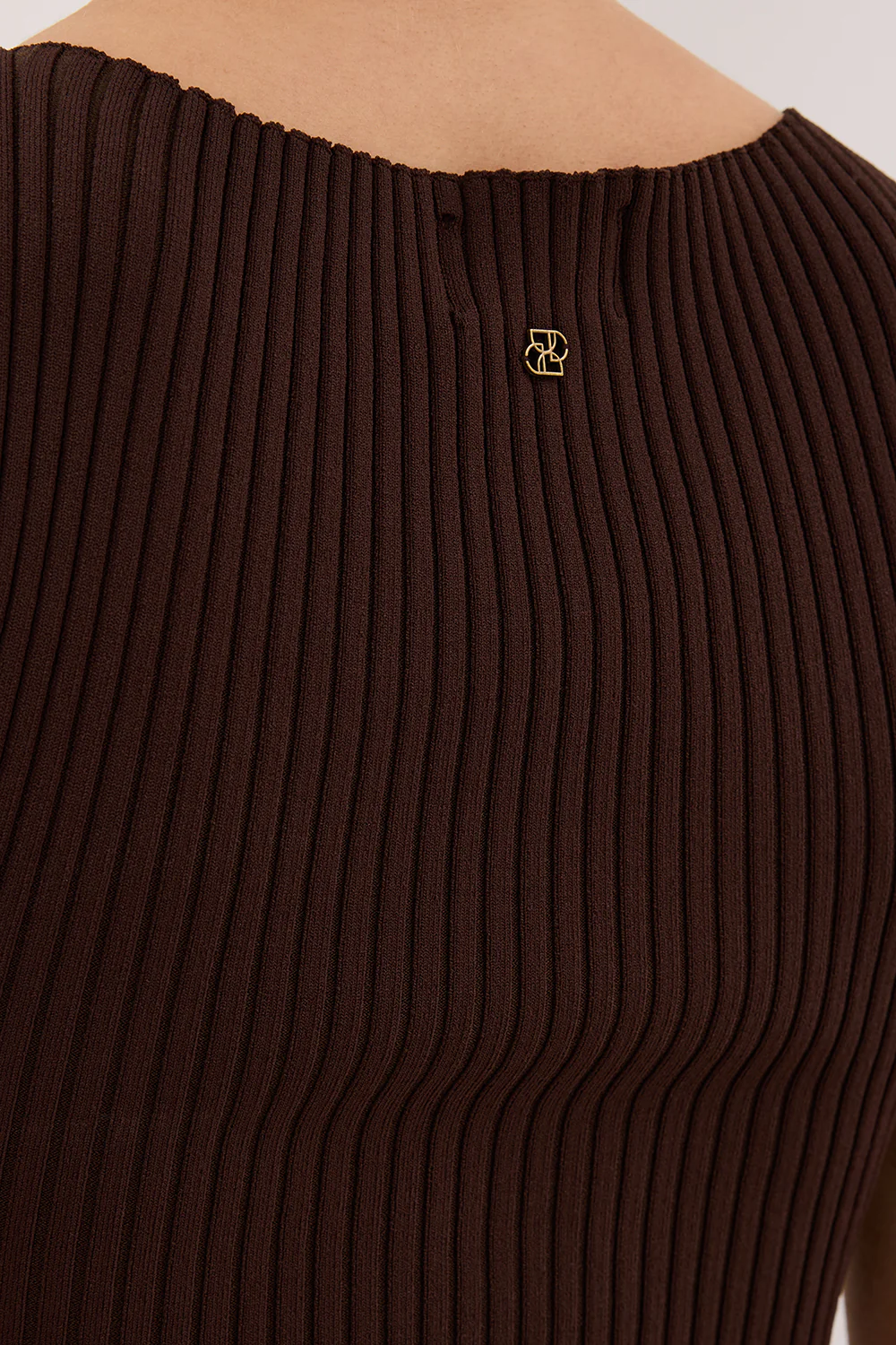 SIERRA BITTER CHOC KNIT TOP - Image 5