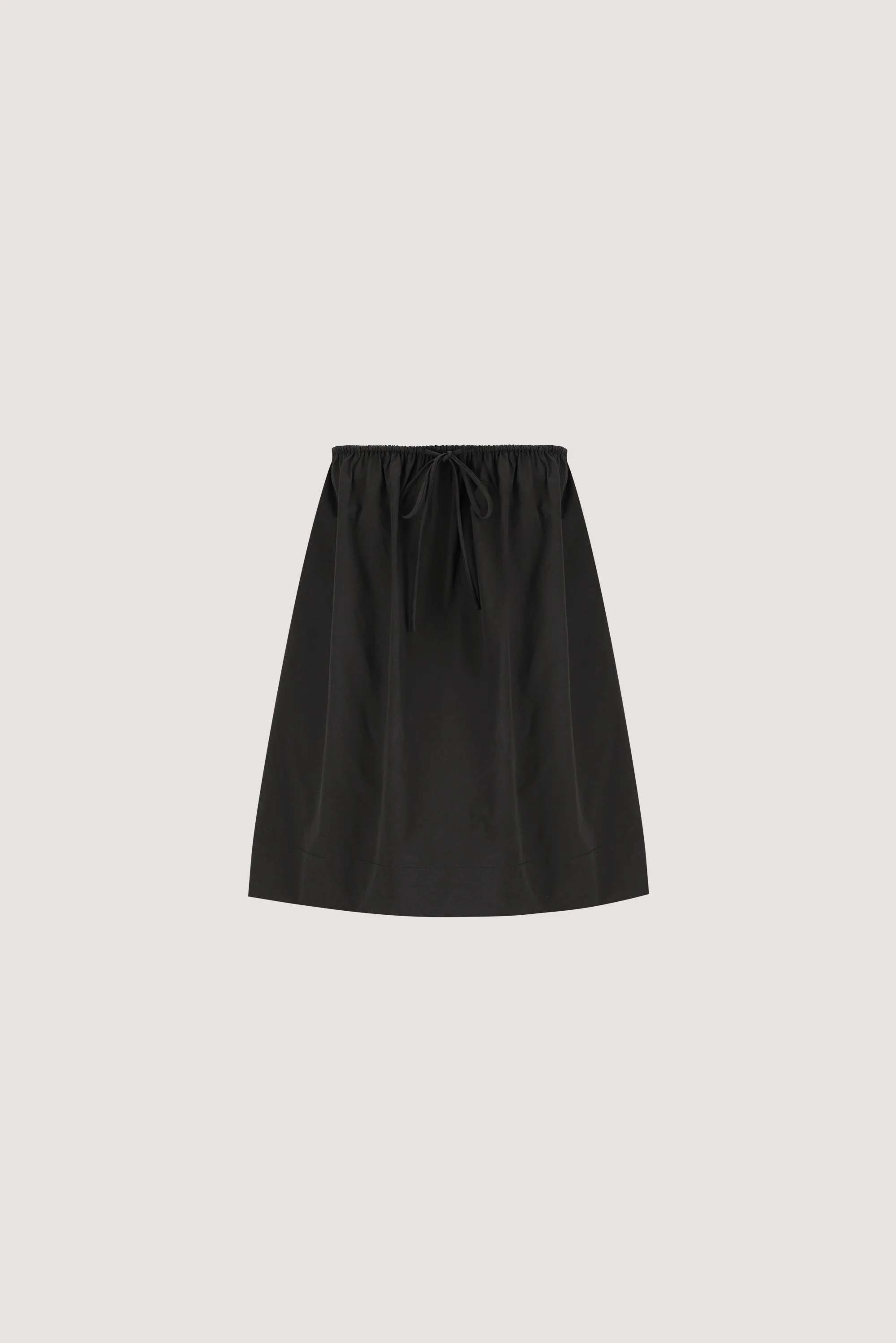 SOMMER BLACK STRAPLESS POPLIN TOP - Image 5