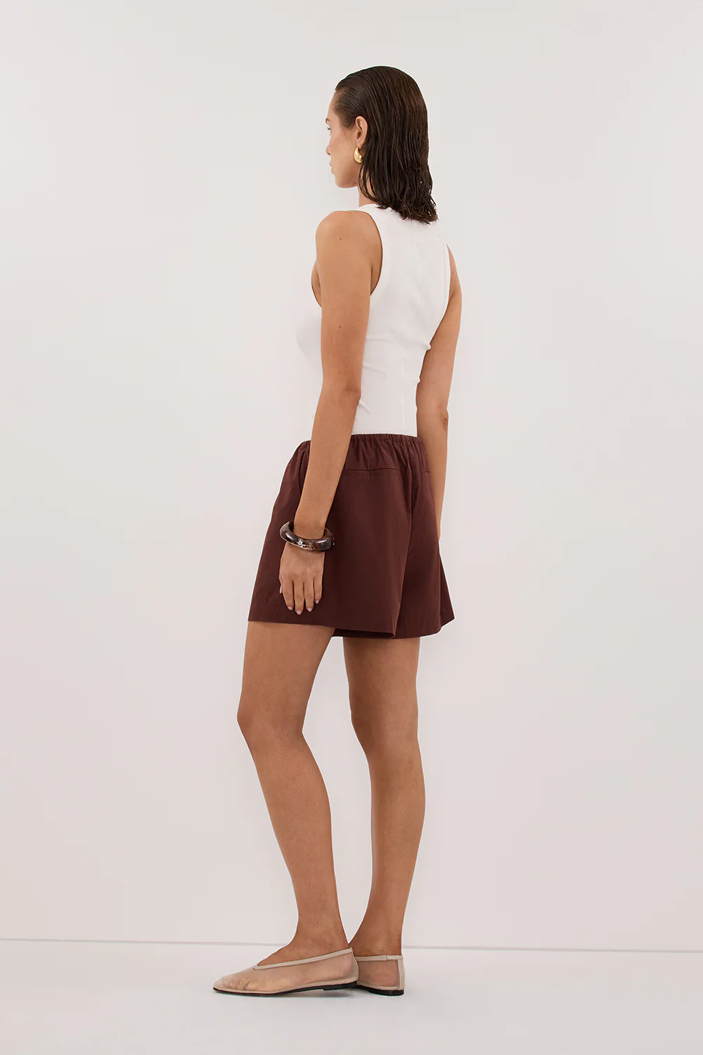 SOMMER CINNAMON POPLIN SHORT - Image 8