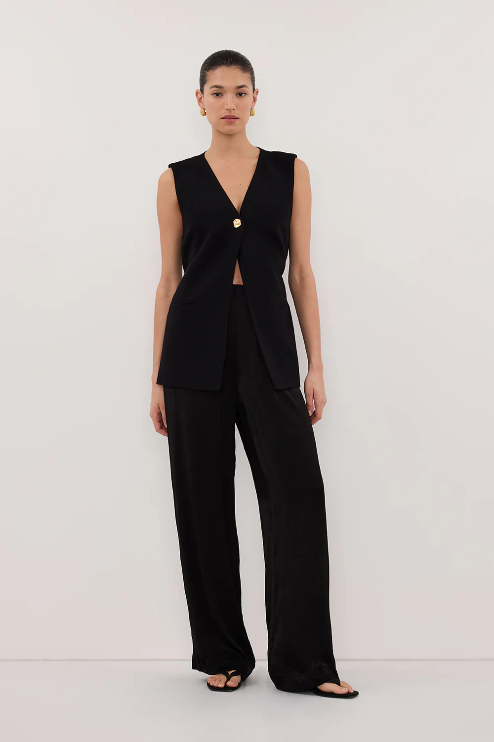 SONNY BLACK TAILORED VEST