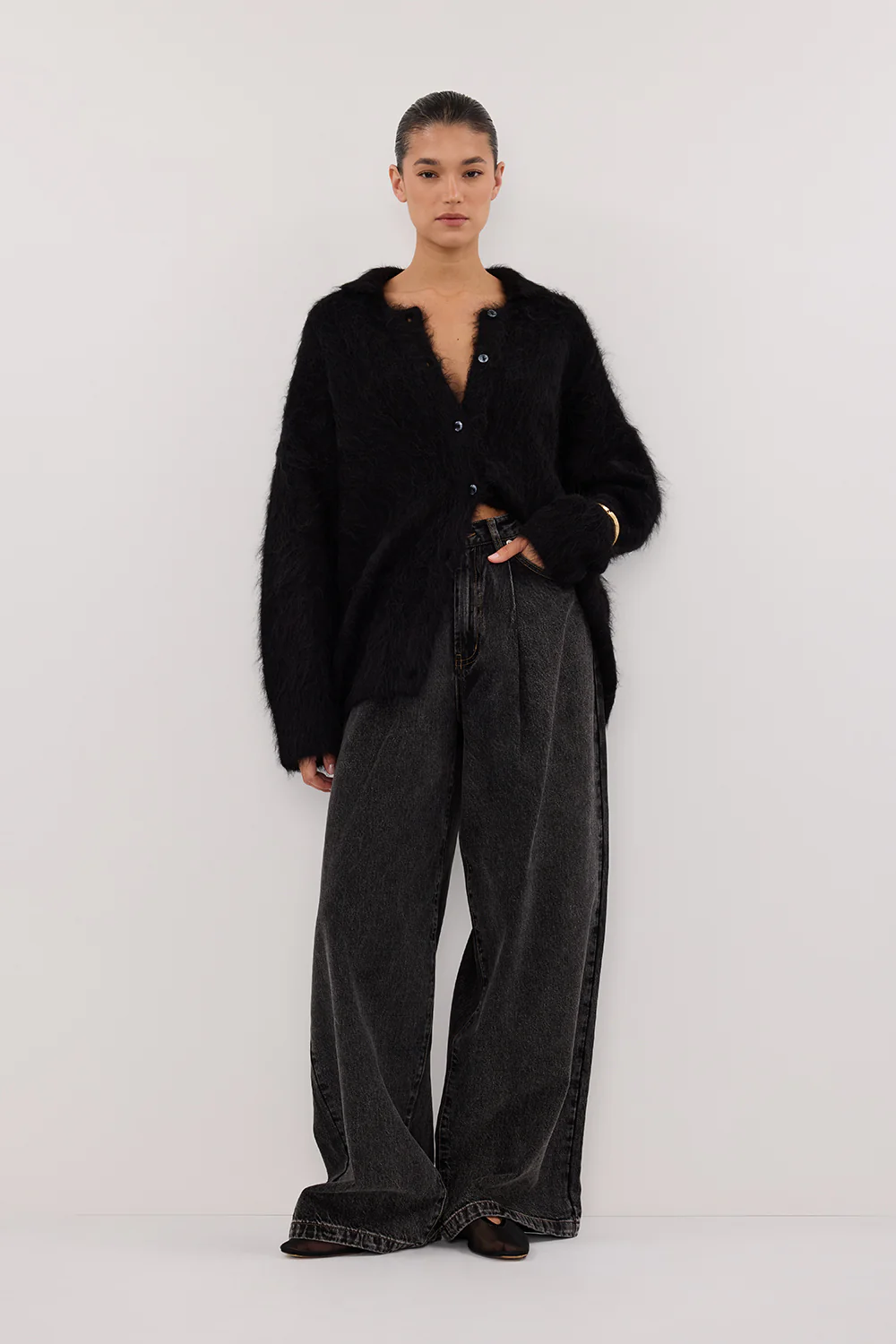 STERLING WASHED BLACK DENIM JEAN