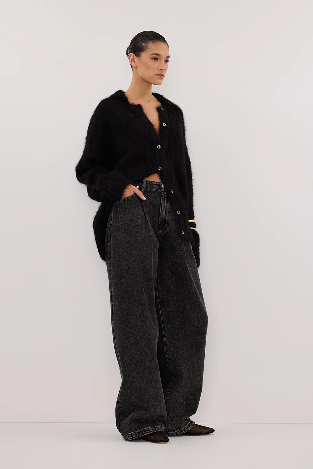 STERLING WASHED BLACK DENIM JEAN - Image 4
