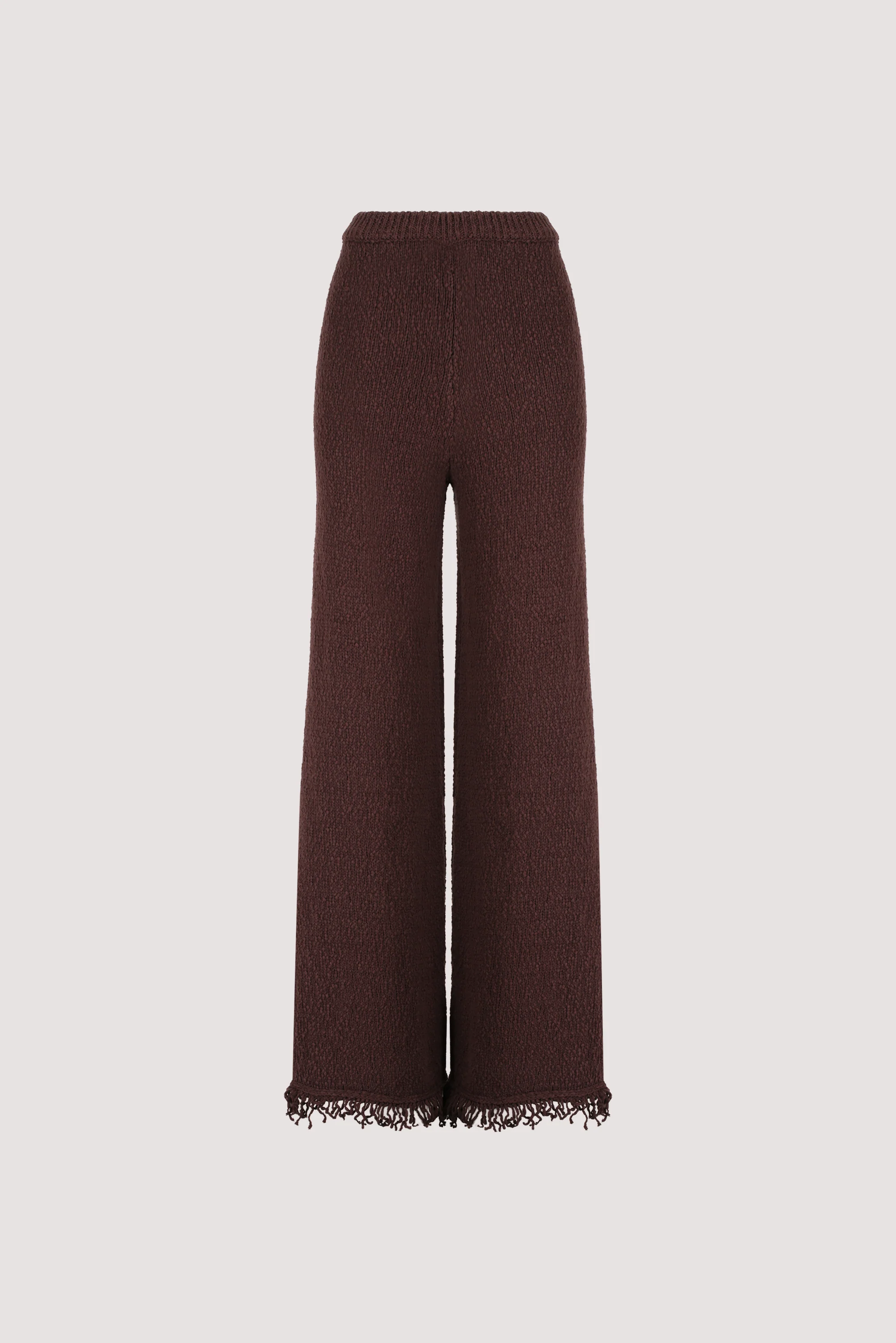 SUE CHOC FRINGE KNIT PANT - Image 6