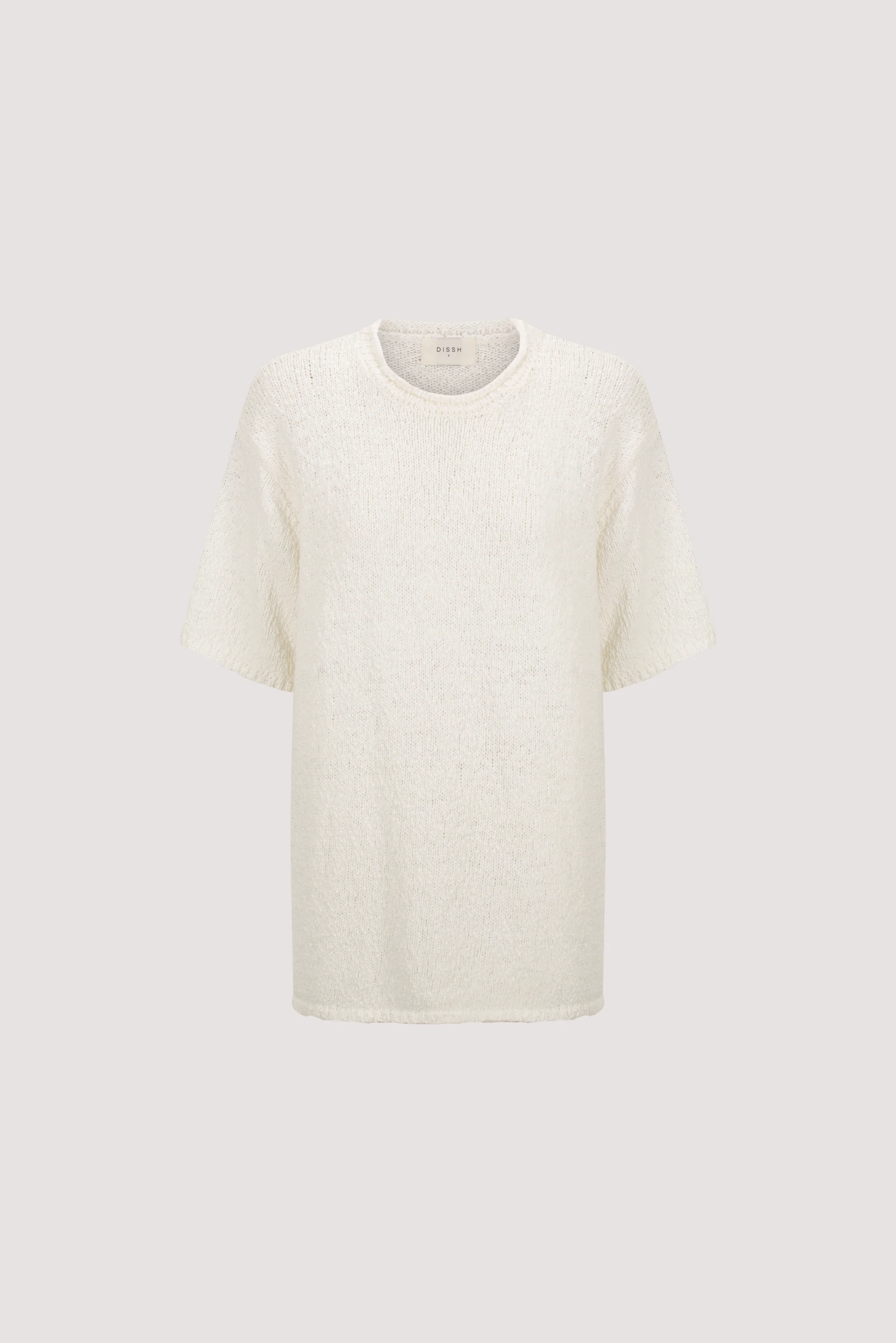 SUE OFF WHITE OVERSIZED KNIT TEE - Image 8