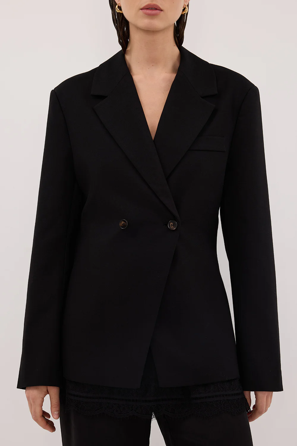 SURI BLACK CINCHED BLAZER - Image 5