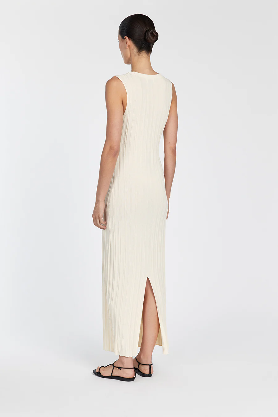 SYLVIA CREAM SLEEVELESS MAXI DRESS - Image 4
