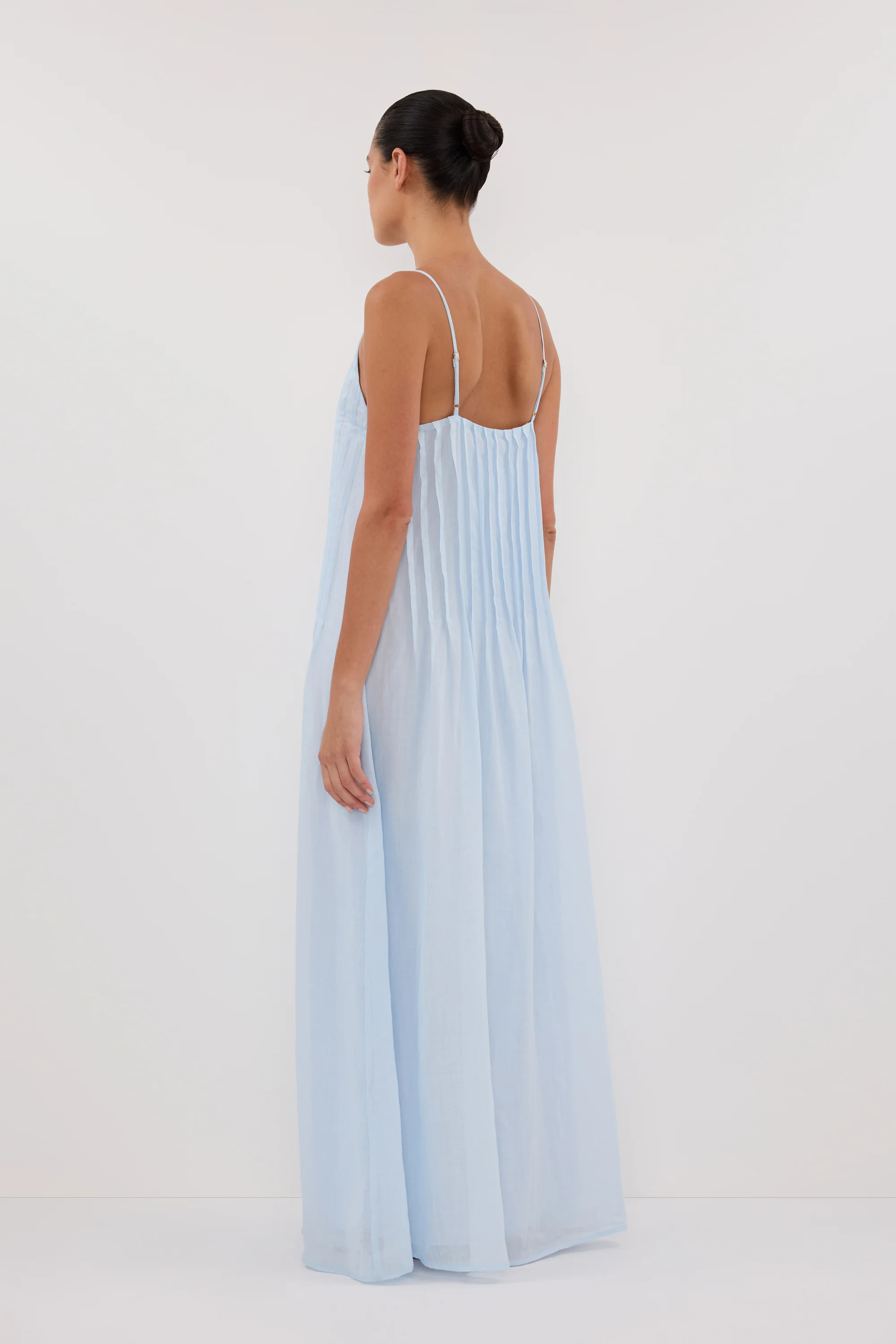 TAHLIA CORNFLOWER RAMIE MAXI DRESS - Image 3