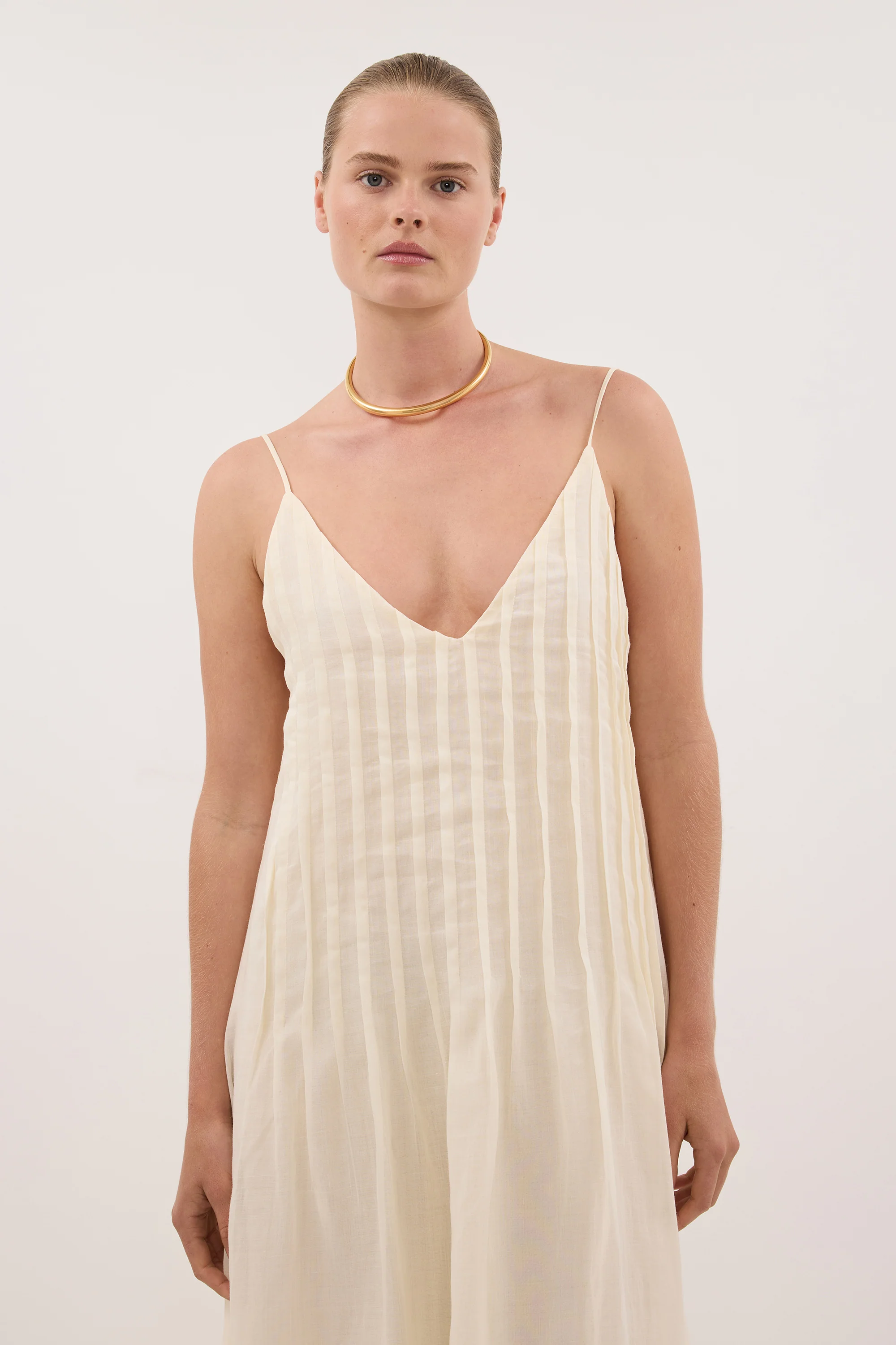 TAHLIA STRAW RAMIE MAXI DRESS - Image 2