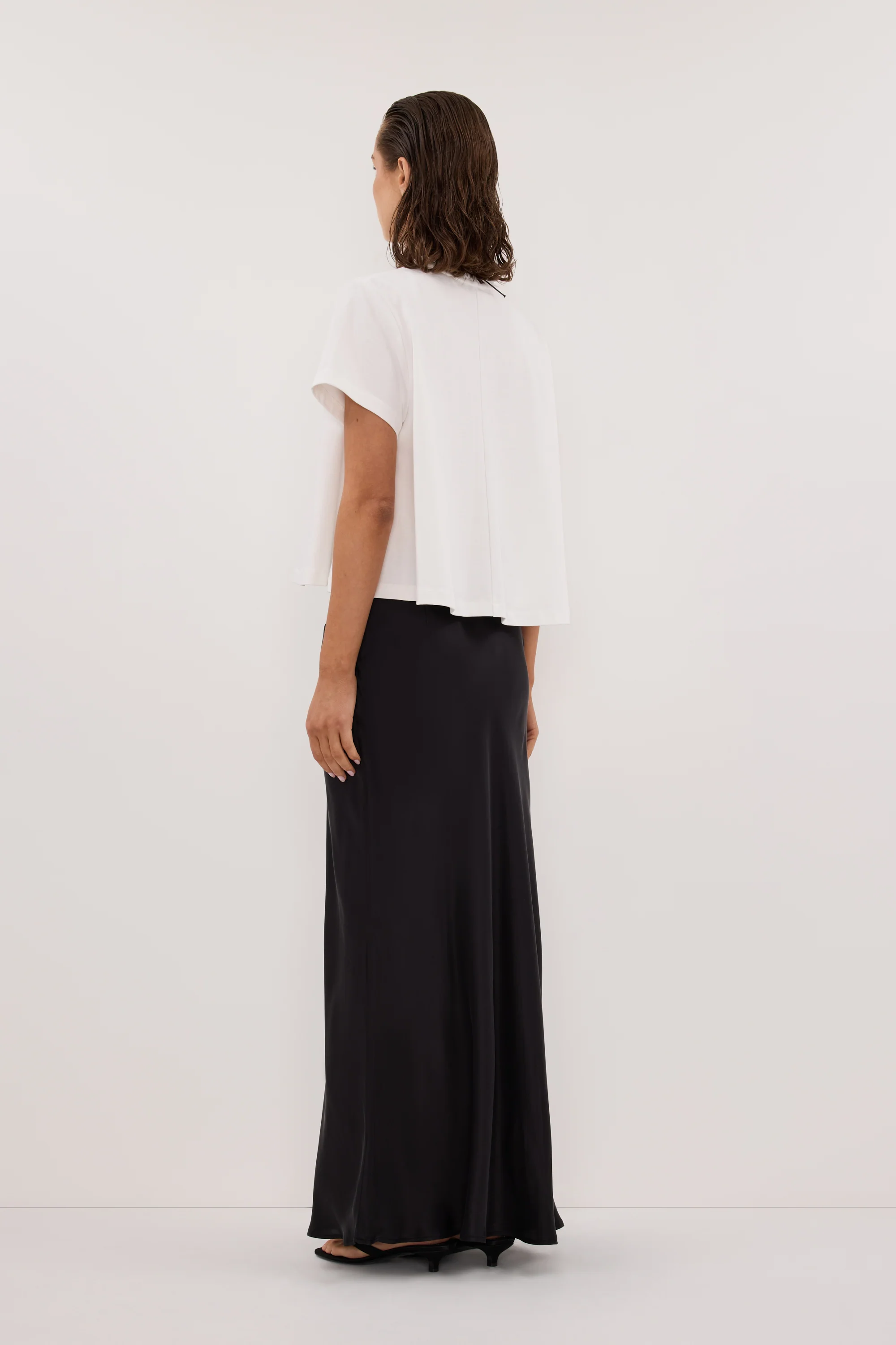 TATUM WHITE SHORT SLEEVE COTTON TEE - Image 4