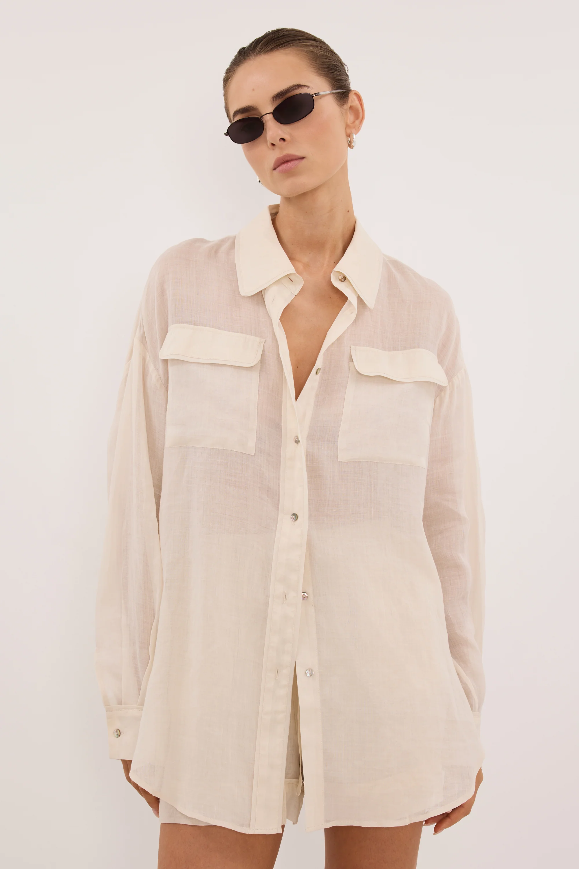 TENLEY SANDSTONE RAMIE SHIRT - Image 2