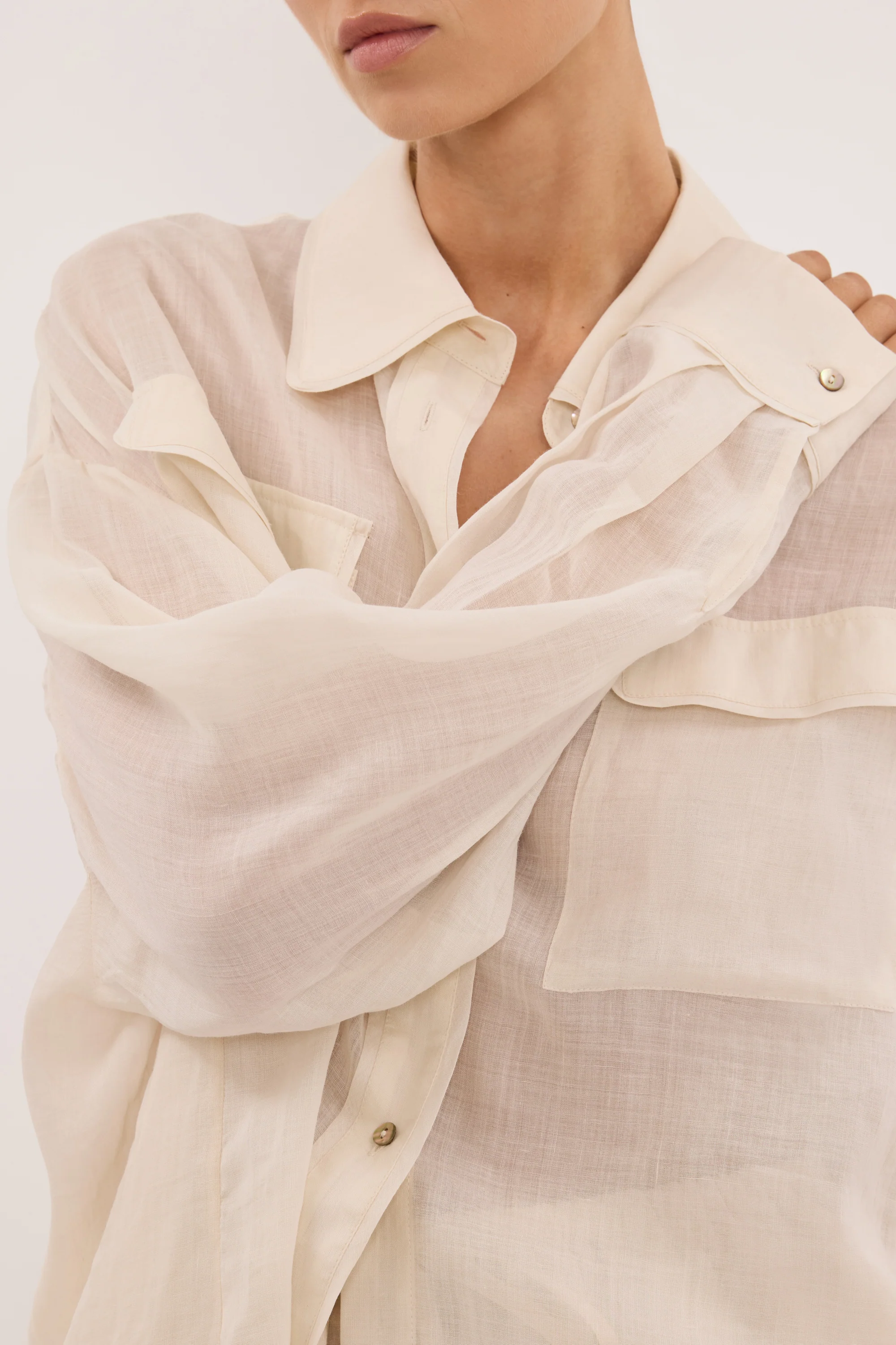 TENLEY SANDSTONE RAMIE SHIRT - Image 5