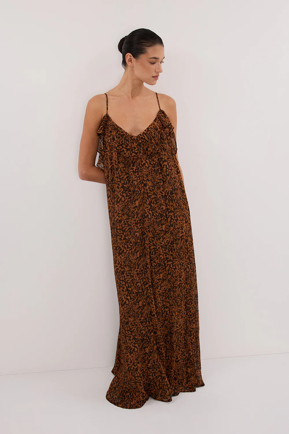 TERRA CAPRI RUST SLEEVELESS MAXI DRESS - Image 6