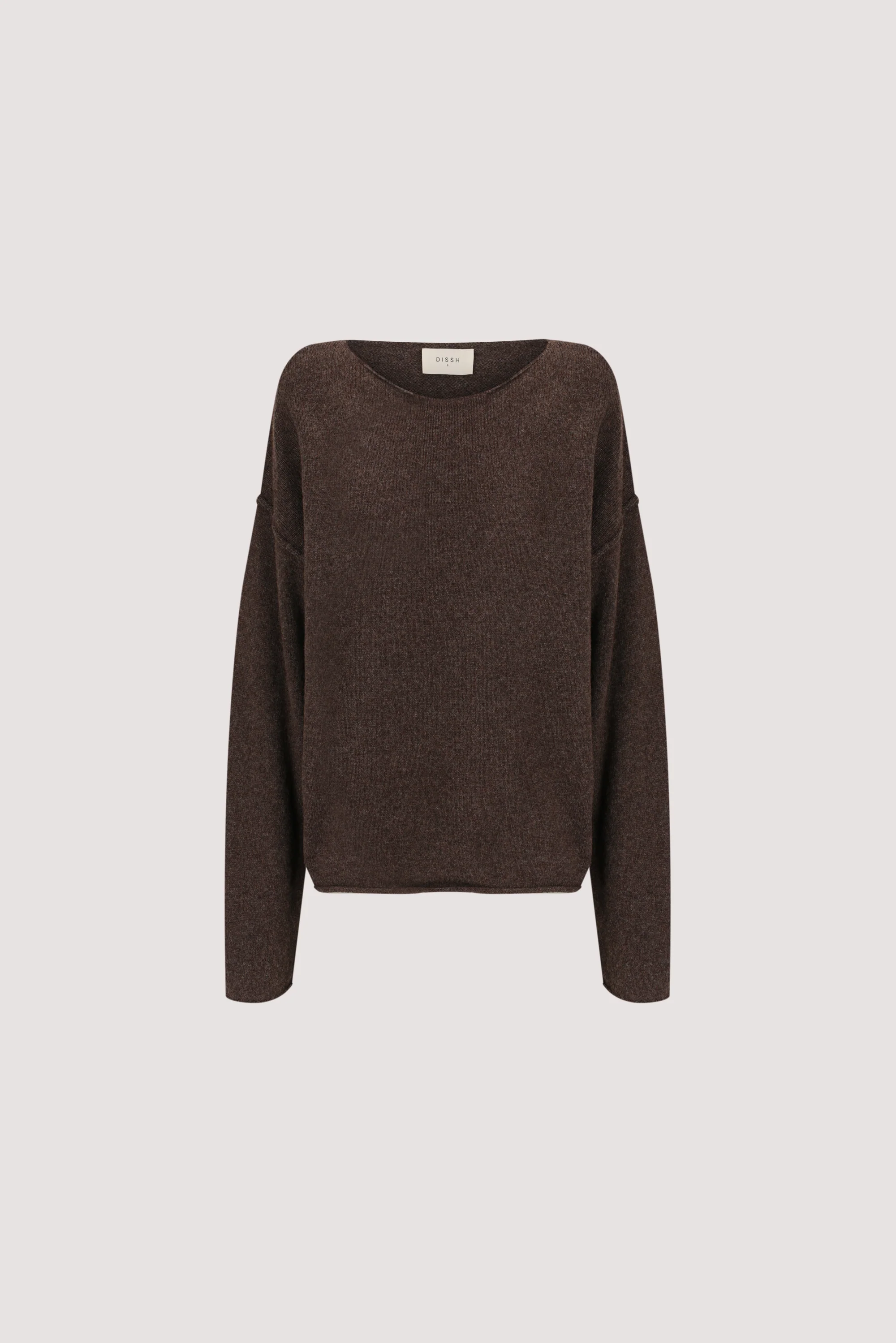 TESS CHOC MARLE BOATNECK KNIT JUMPER - Image 6