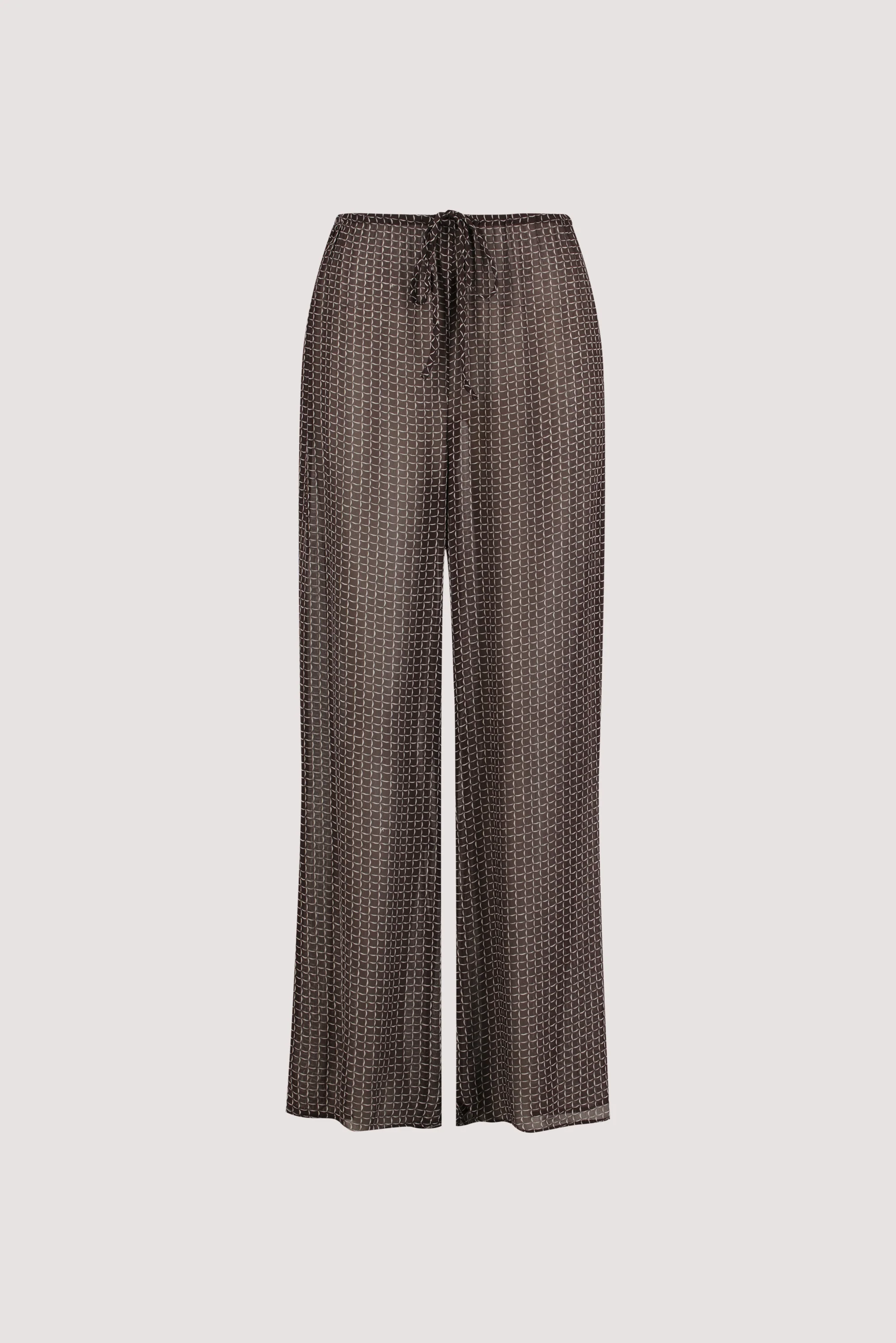 TIA CHOC MICRO CHECK PANT - Image 5