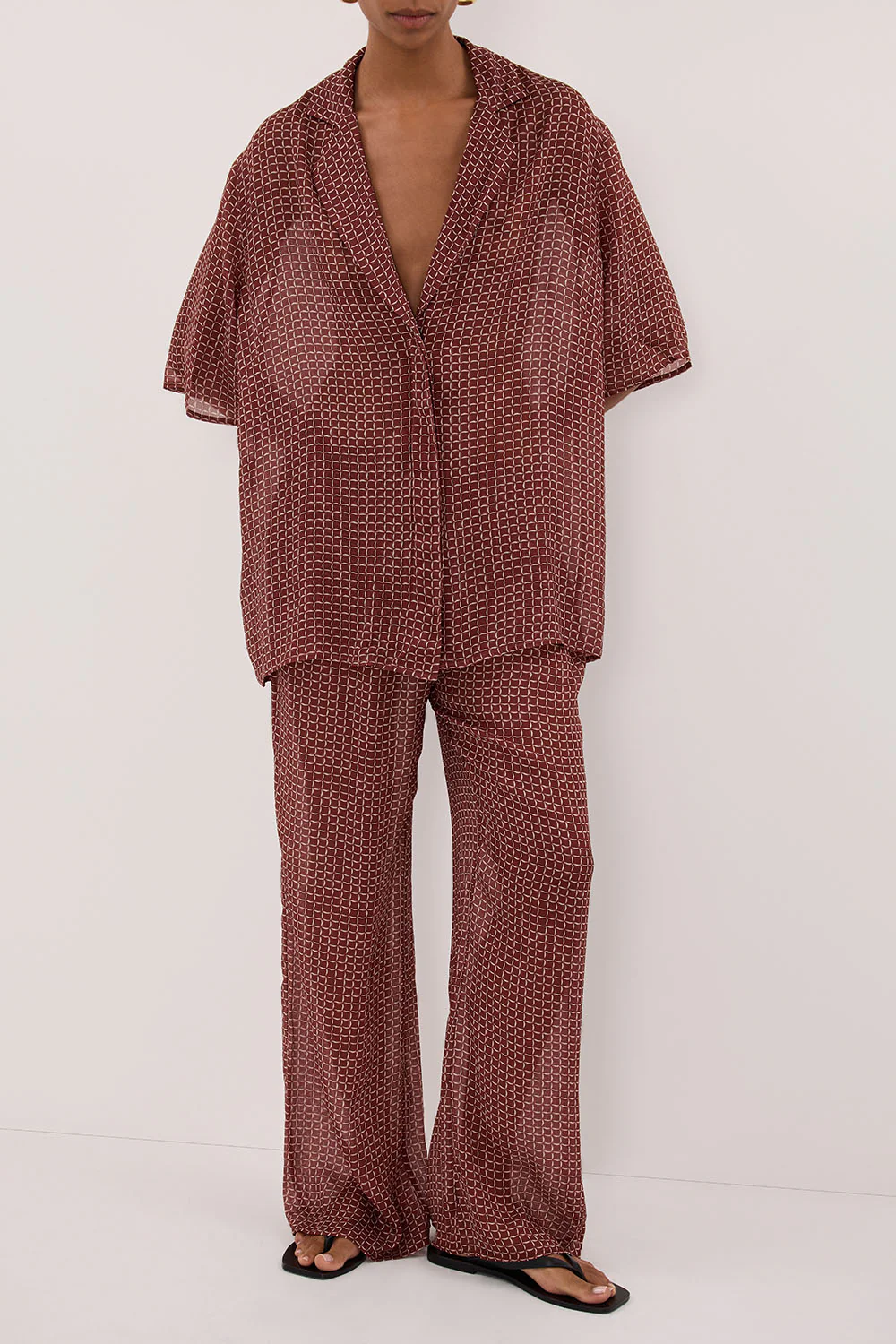 TIA SAHARA MICRO CHECK PANT - Image 2