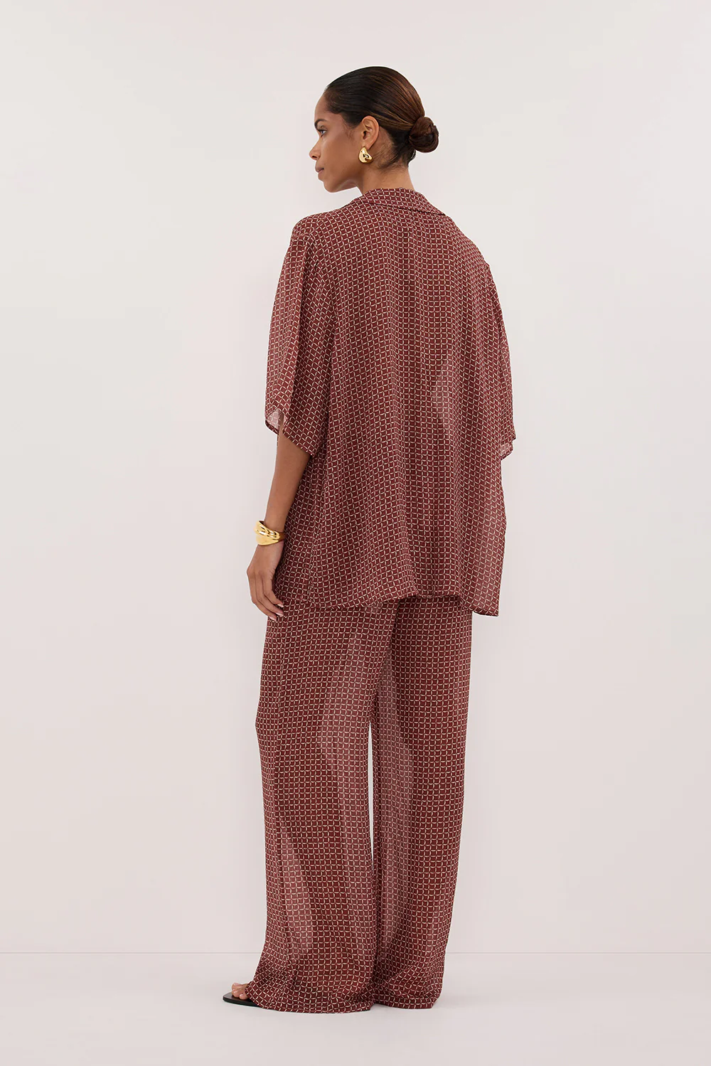 TIA SAHARA MICRO CHECK PANT - Image 4
