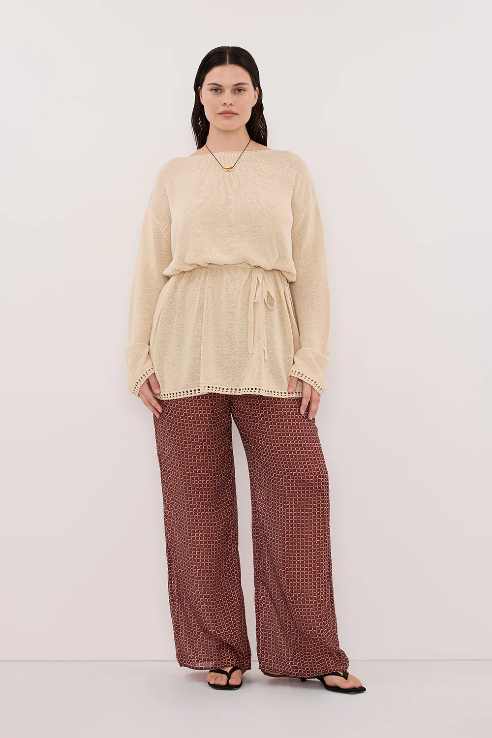 TIA SAHARA MICRO CHECK PANT - Image 6