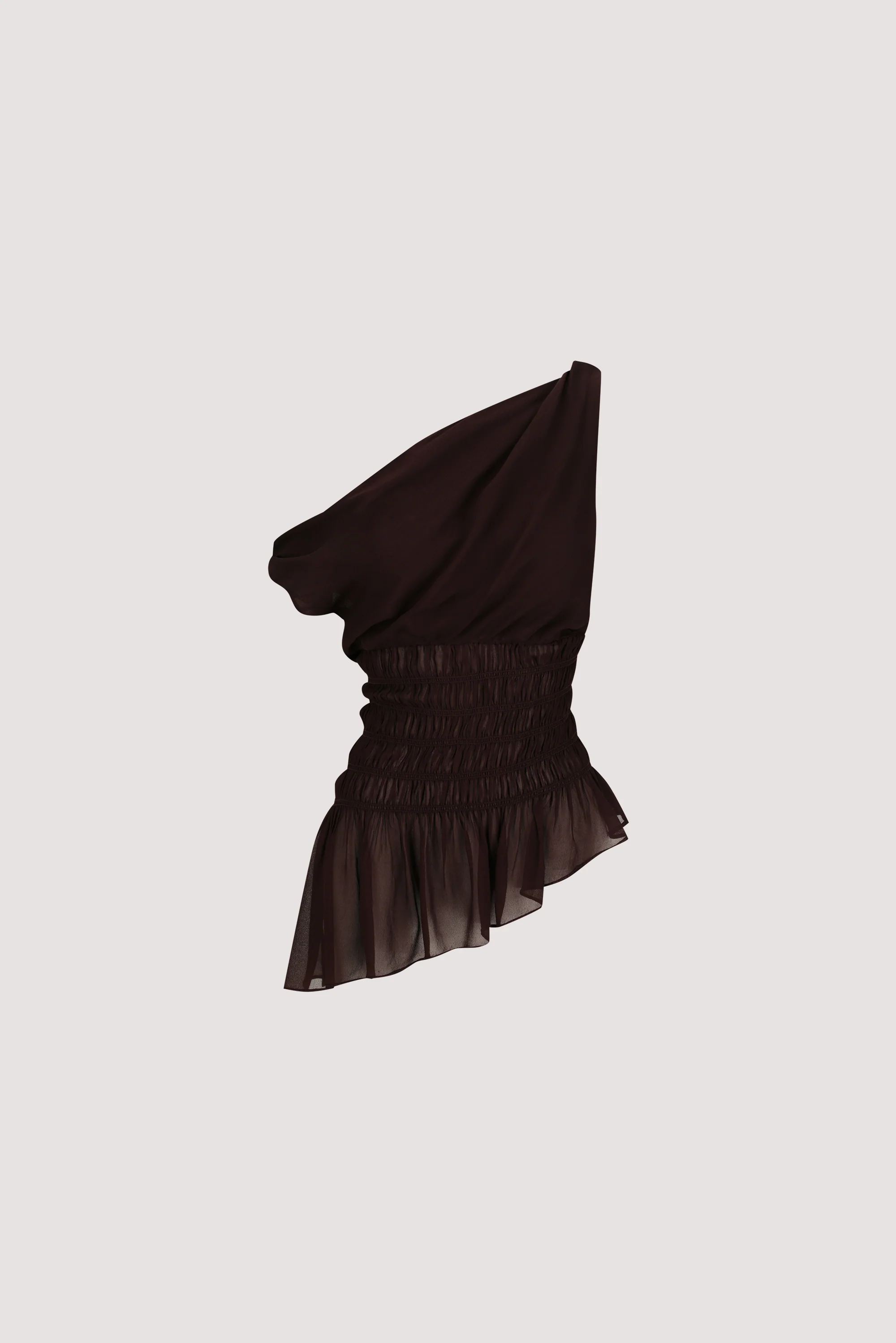 TIANA DARK CHOC ASYM TOP - Image 7