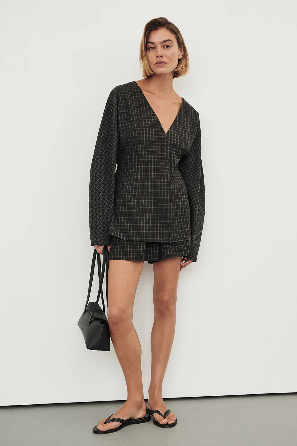 TOVA INK CHECK FITTED SHIRT - Image 6