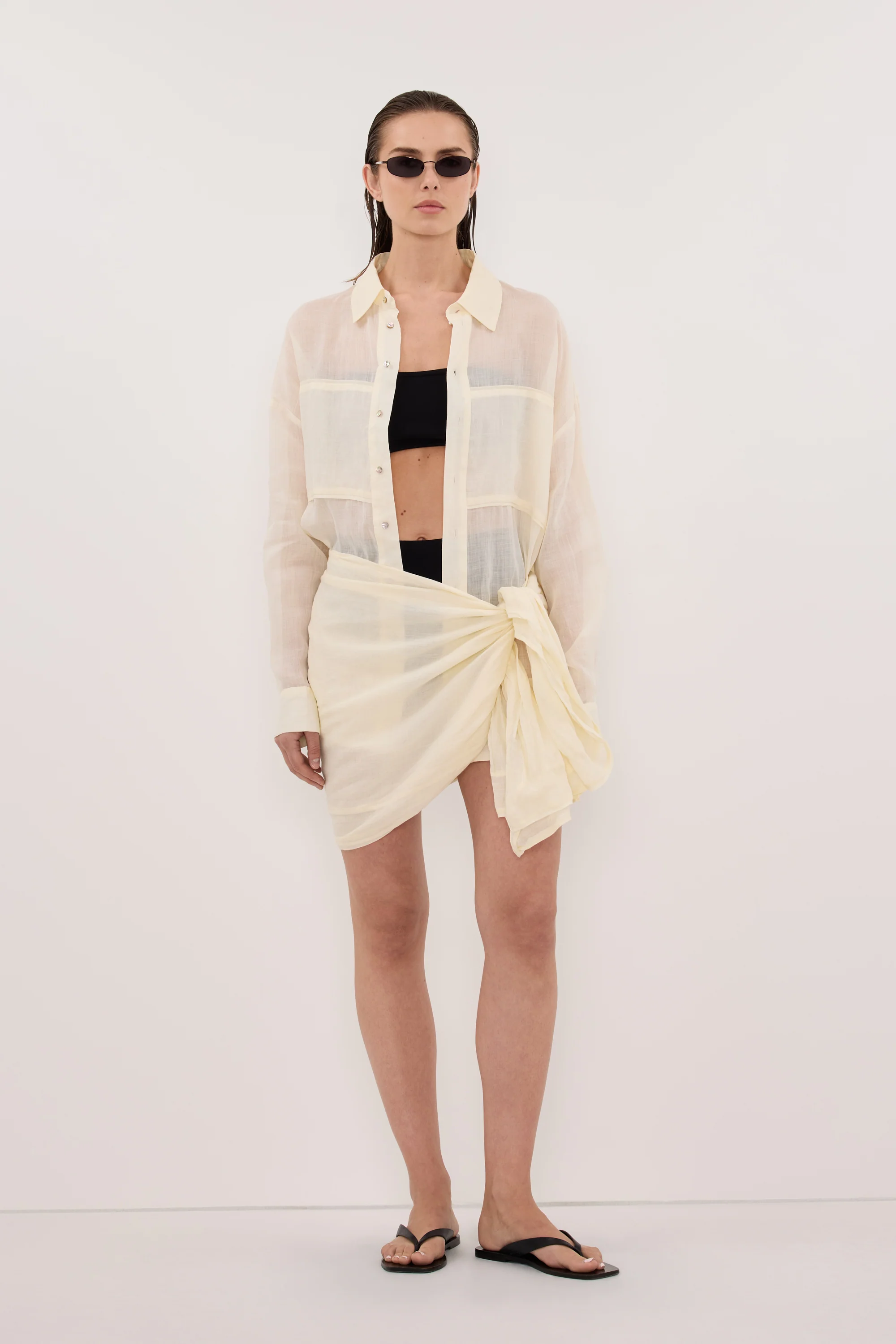 TROPEZ STRAW RAMIE SARONG