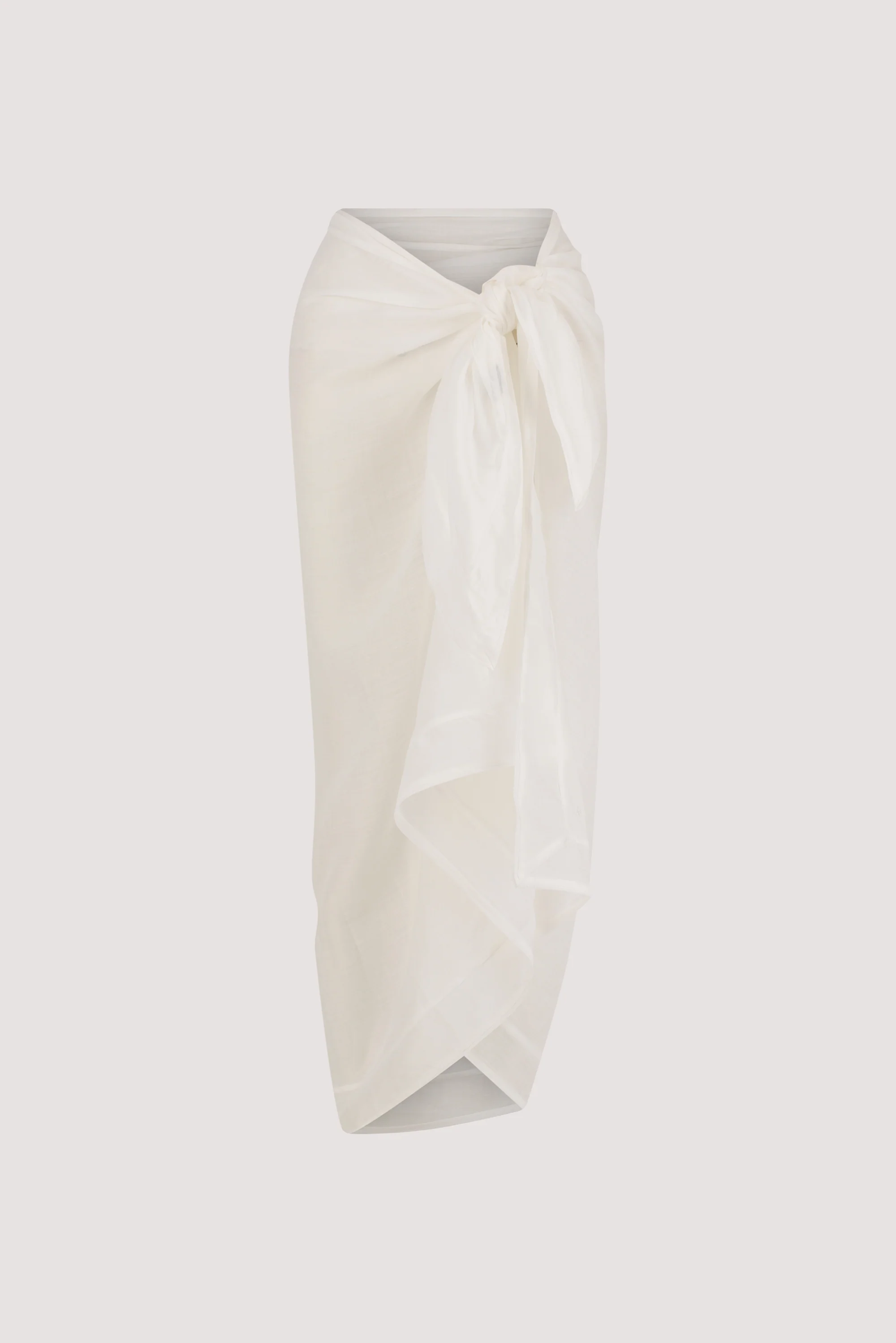 TROPEZ WHITE RAMIE SARONG - Image 6