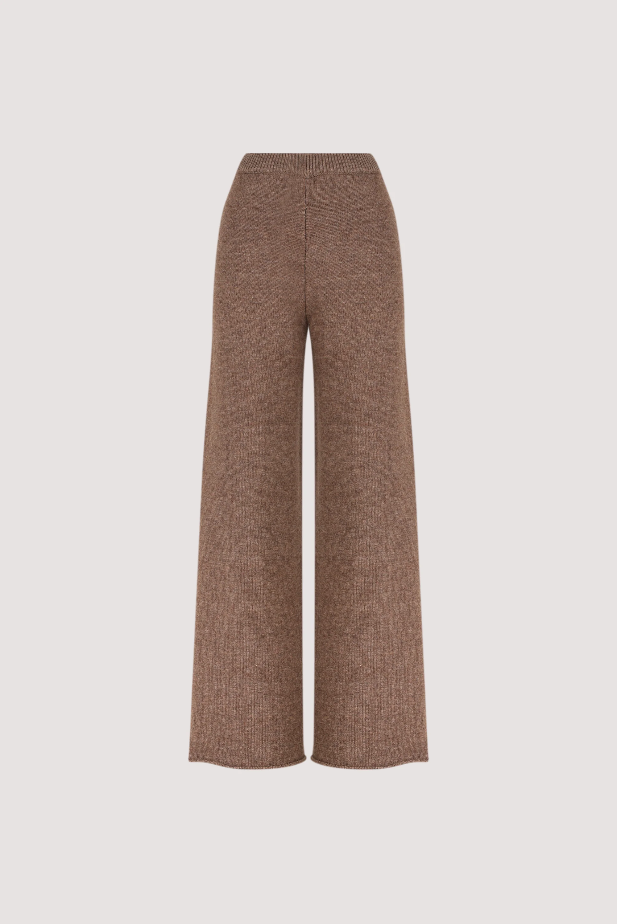 TUCSON MOCHA WIDE LEG KNIT PANT - Image 6