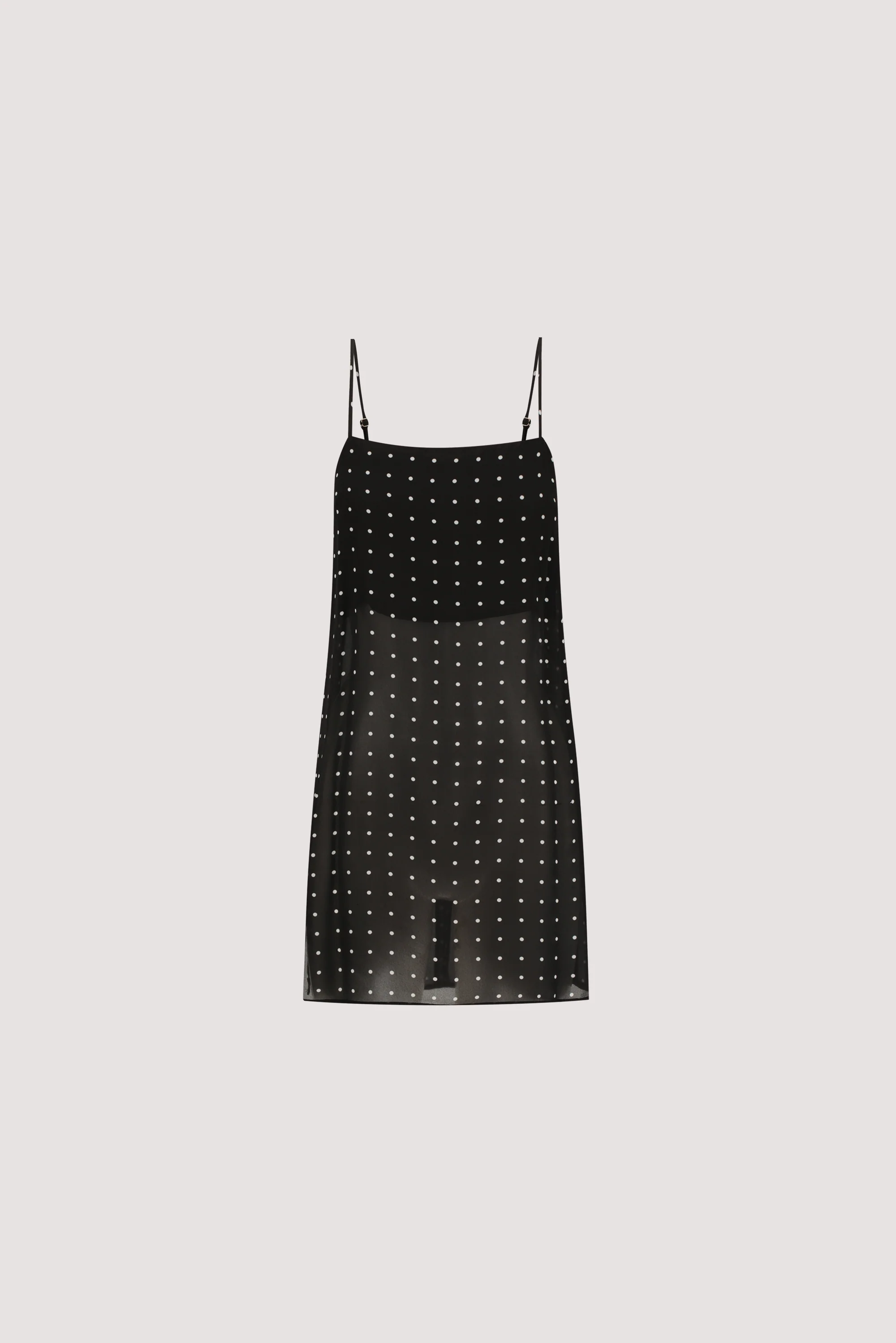 VANESSA BLACK SLEEVELESS SPOT CAMI TOP - Image 7