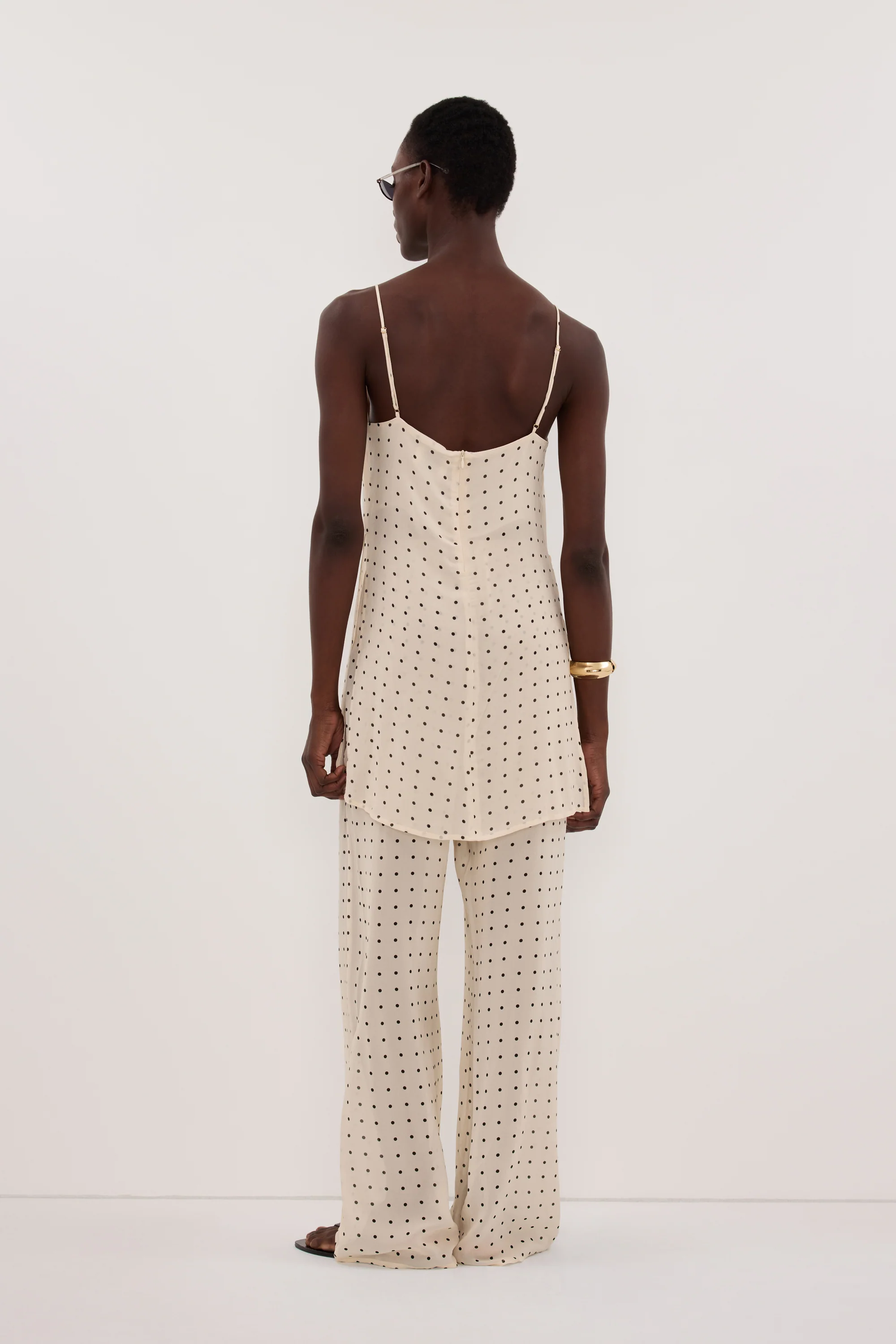 VANESSA SANDSTONE SLEEVELESS SPOT CAMI TOP - Image 5