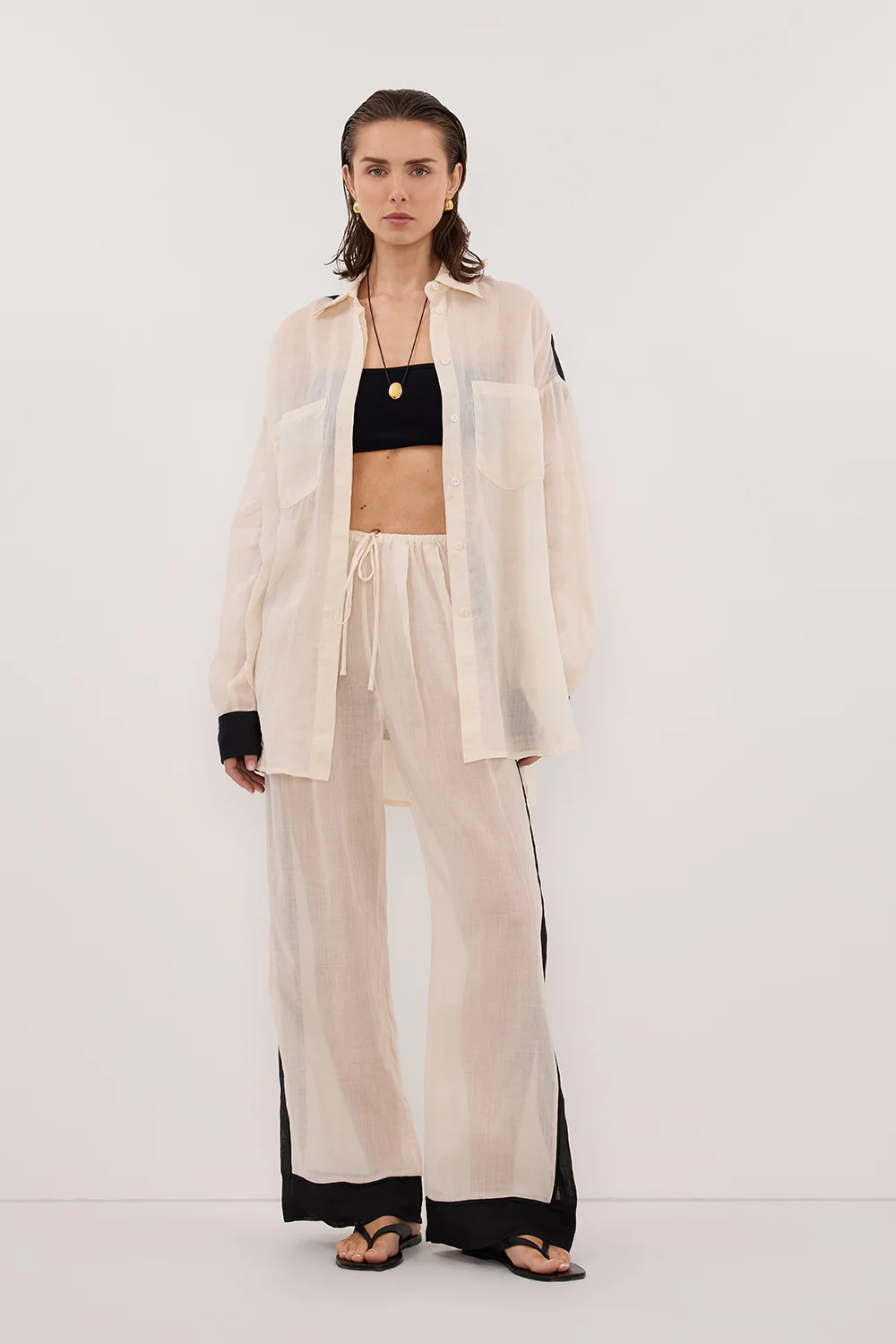 VIVIANNA SANDSTONE RAMIE PANT