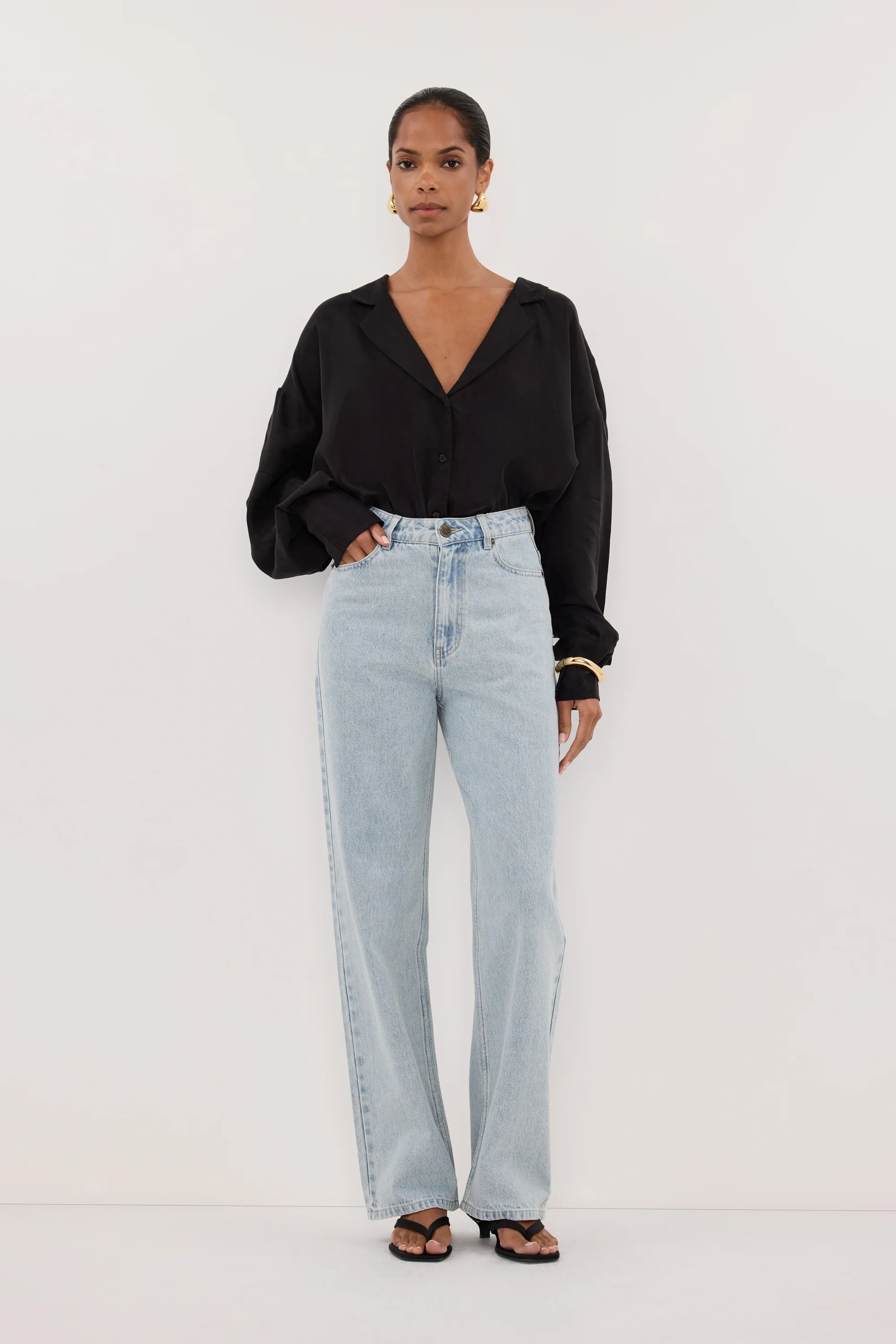 WESTIN LIGHT RINSE TALL STRAIGHT JEAN