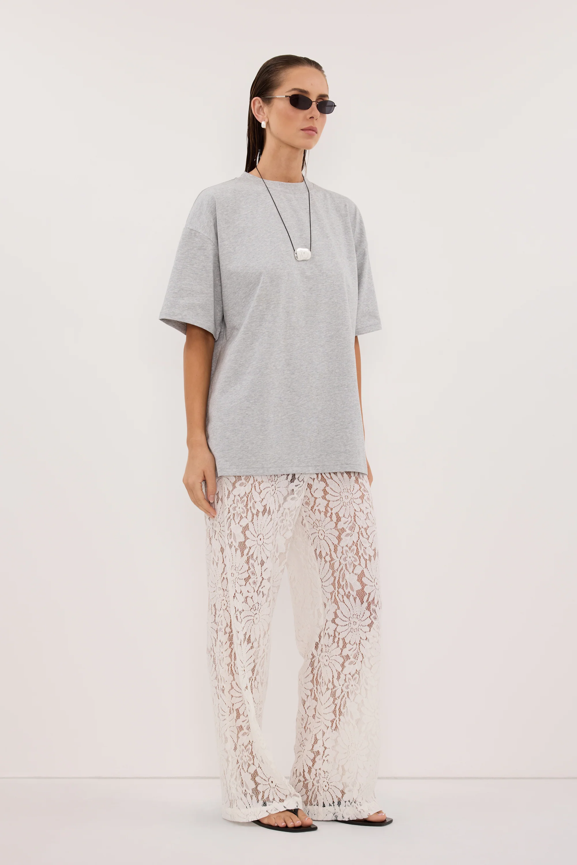 WILMA WHITE LACE PANT - Image 3