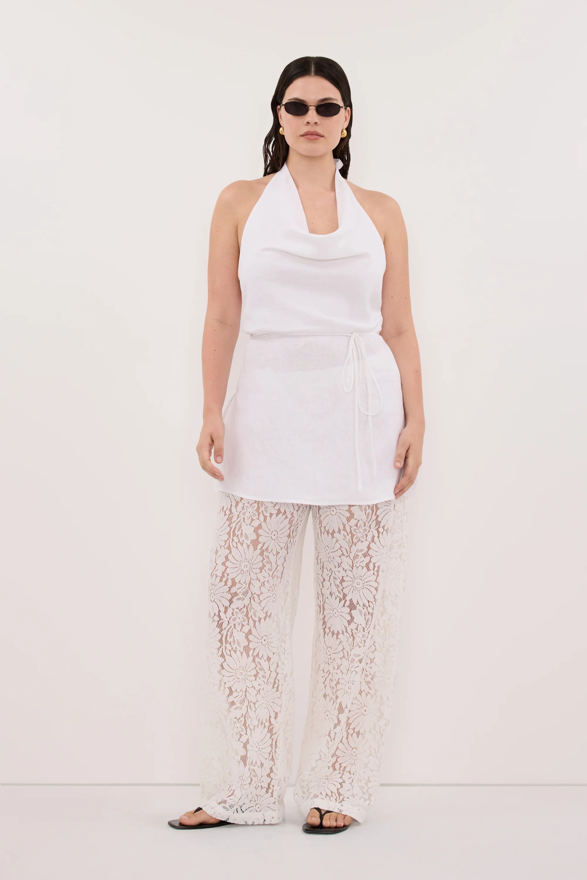 WILMA WHITE LACE PANT - Image 6