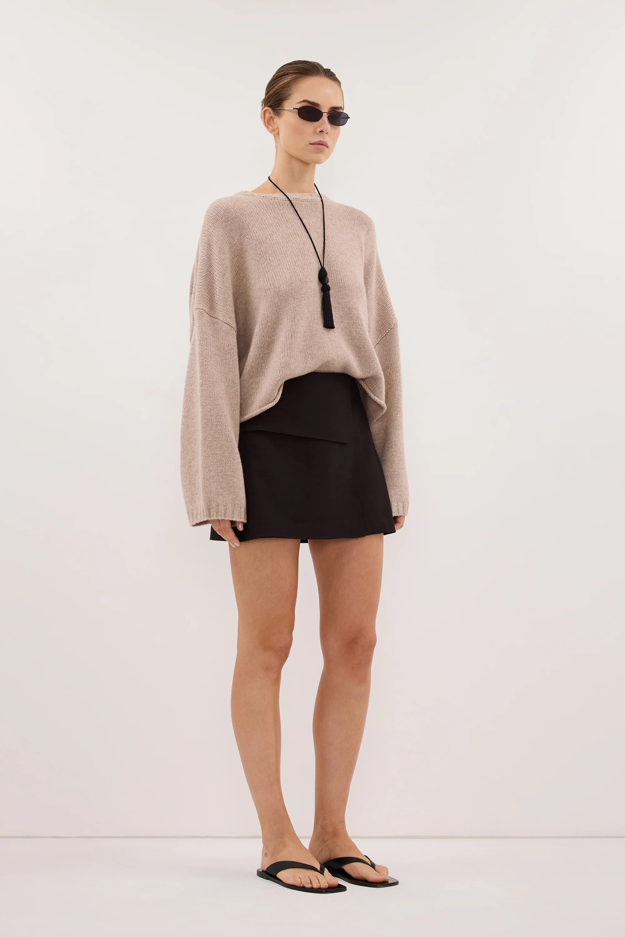 WINSOR PEAT CHOC TAILORED SKIRT - Image 3