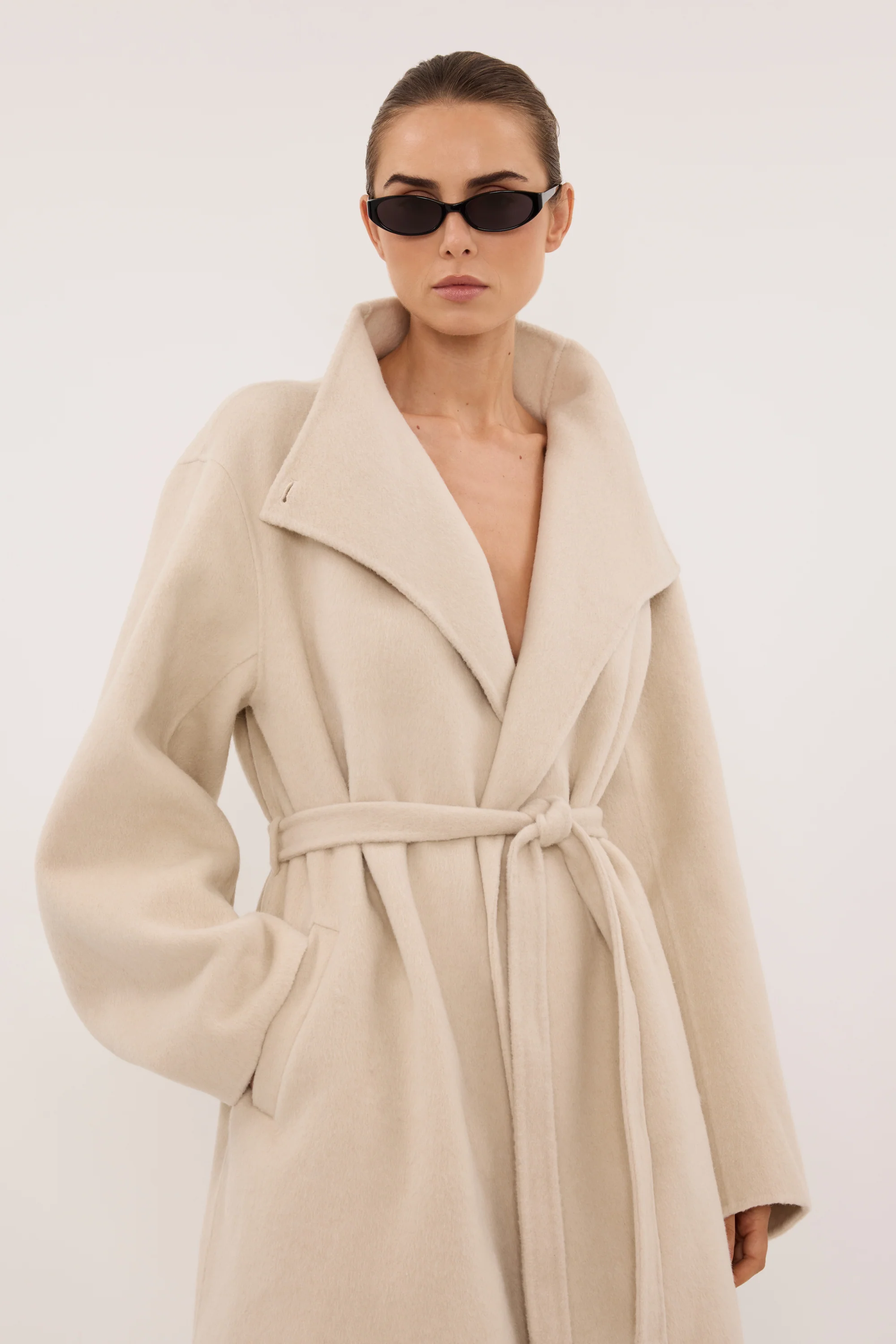 WREN BONE WOOL BLEND COAT - Image 2