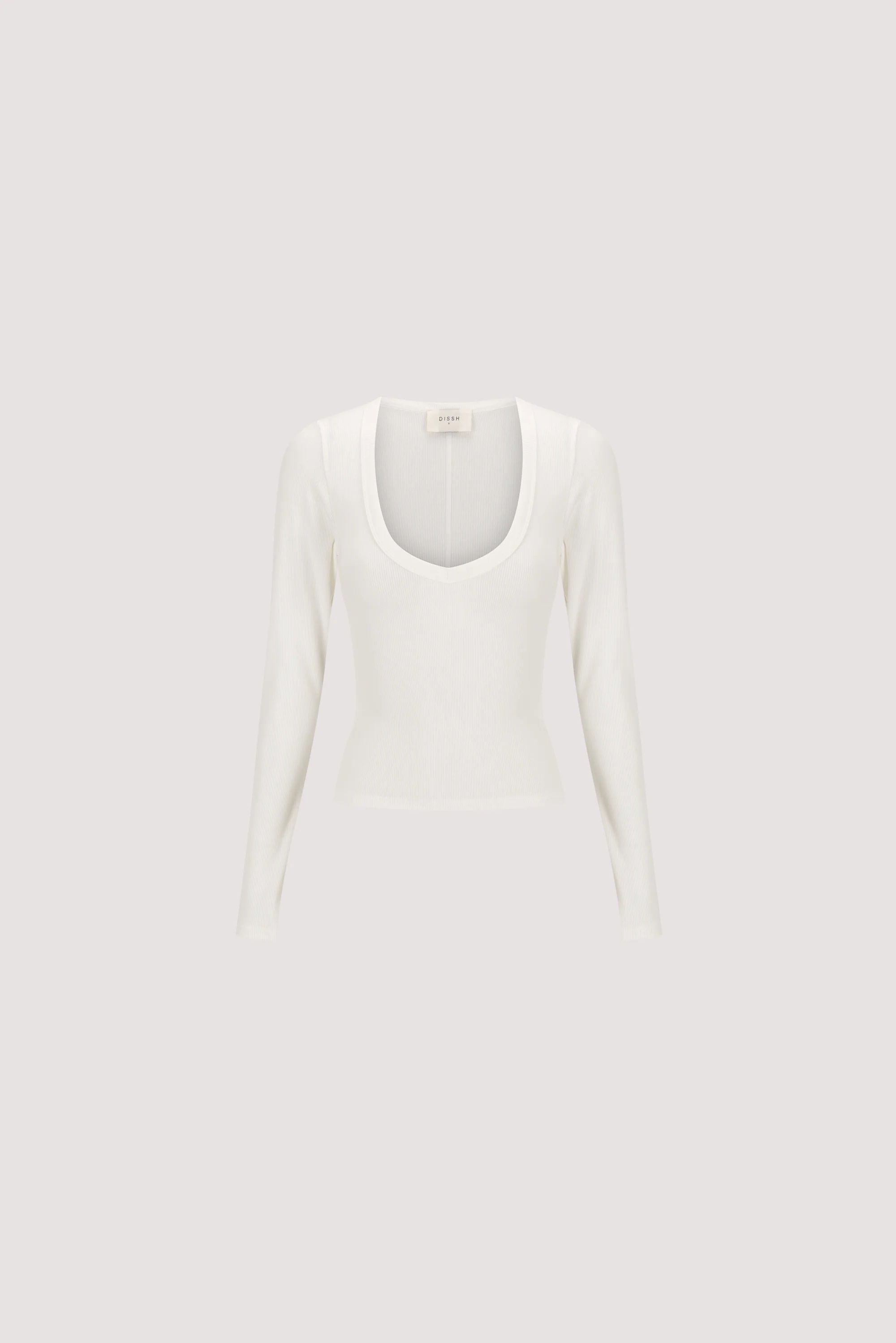 YASMIN OFF WHITE LONG SLEEVE KNIT TOP - Image 6